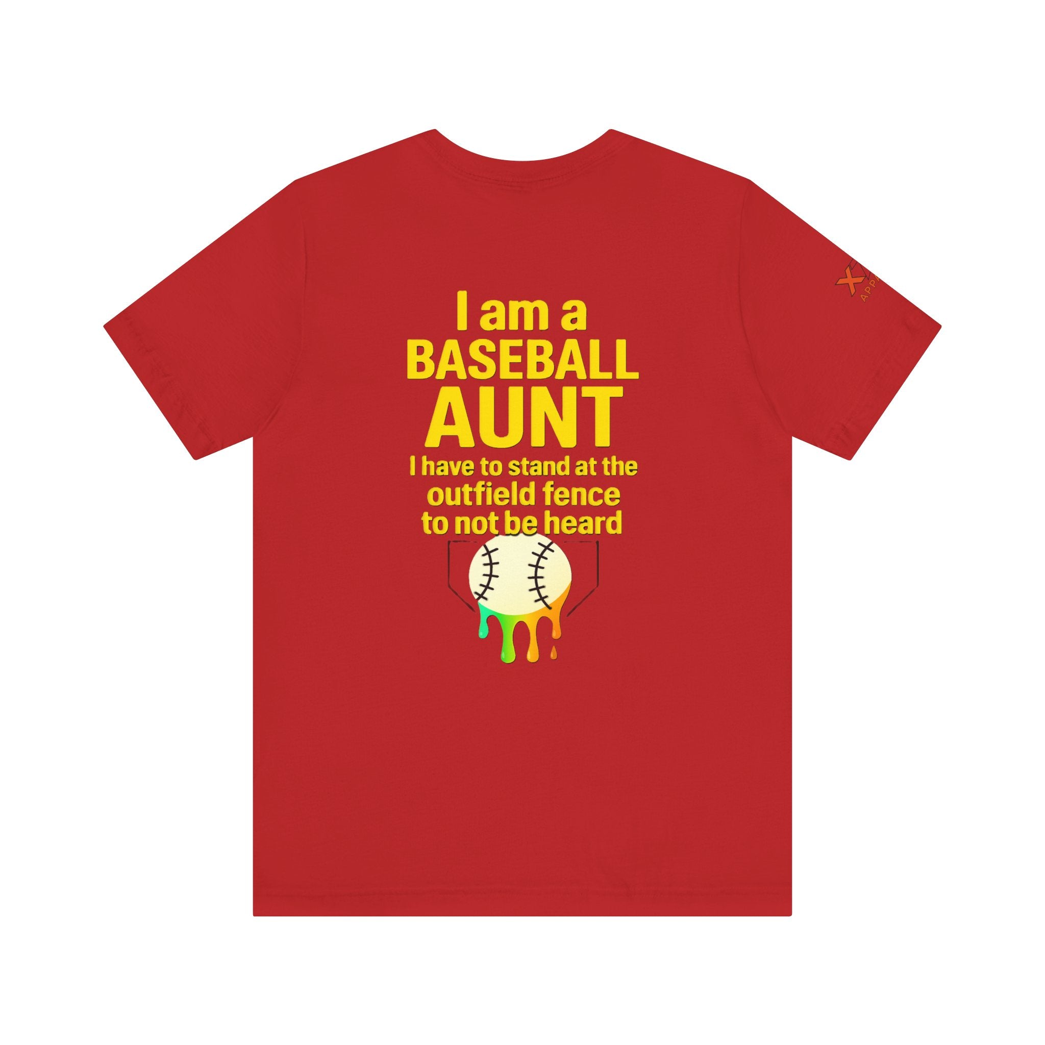 Baseball Aunt Not Heard Drippy Tee, Fun Baseball Shirt, Gifts for Sports Moms, Summer Apparel, Soft Cotton T-Shirt, Game Day Outfit