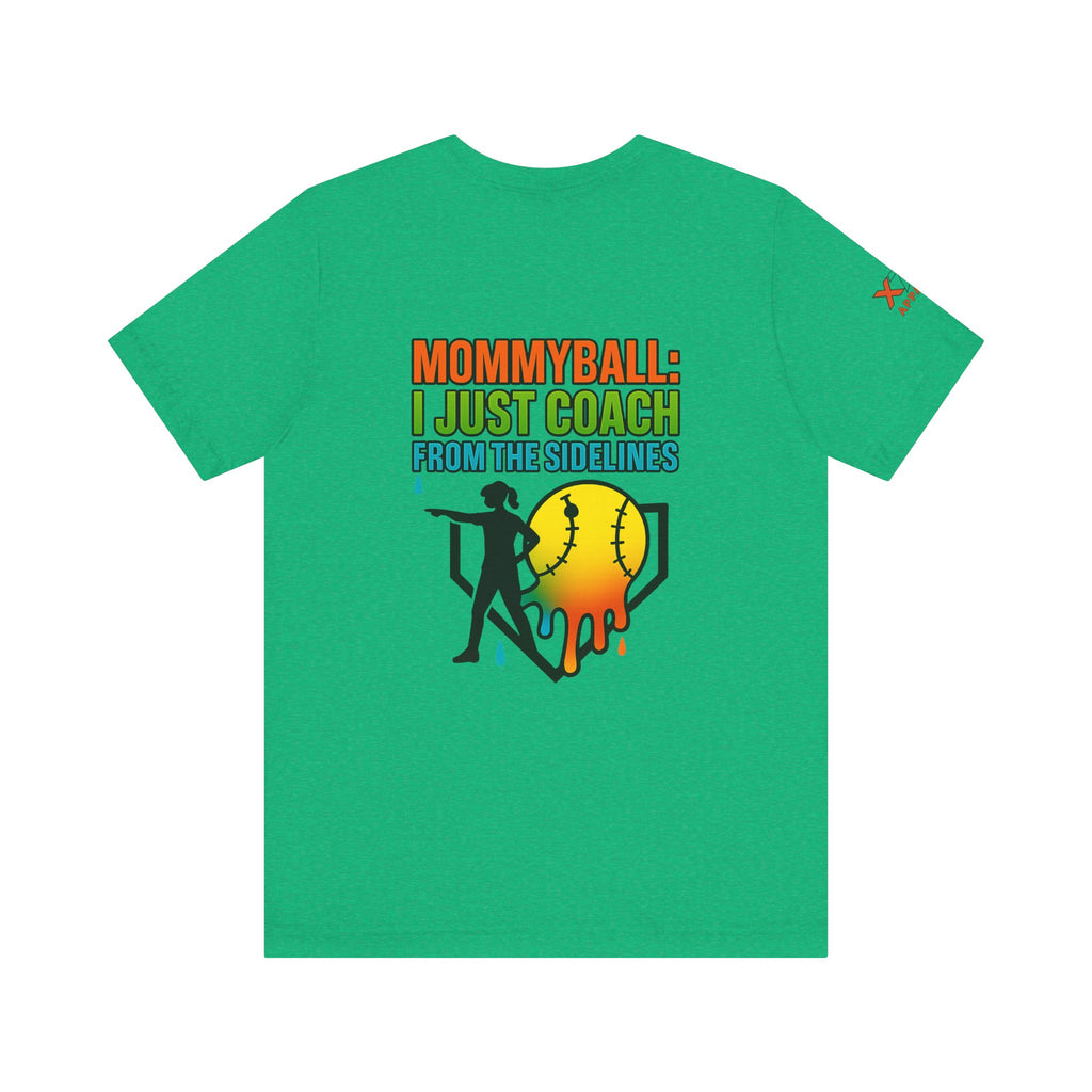 Mommyball Drippy Coach Tee - Unisex Jersey Short Sleeve T-Shirt, Softball Mom Gift, Sporty Graphic Tee, Coaching Shirt, Fun Sports Apparel