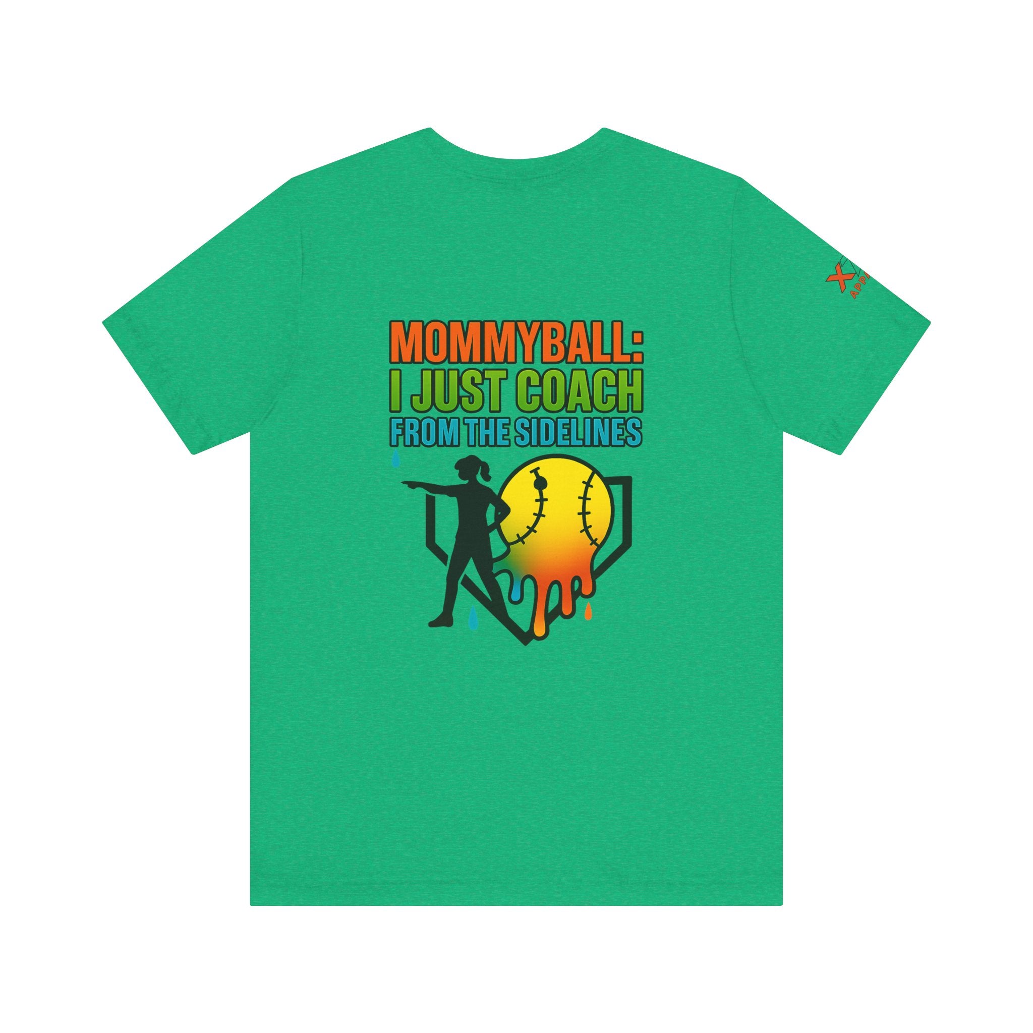Mommyball Drippy Coach Tee - Unisex Jersey Short Sleeve T-Shirt, Softball Mom Gift, Sporty Graphic Tee, Coaching Shirt, Fun Sports Apparel