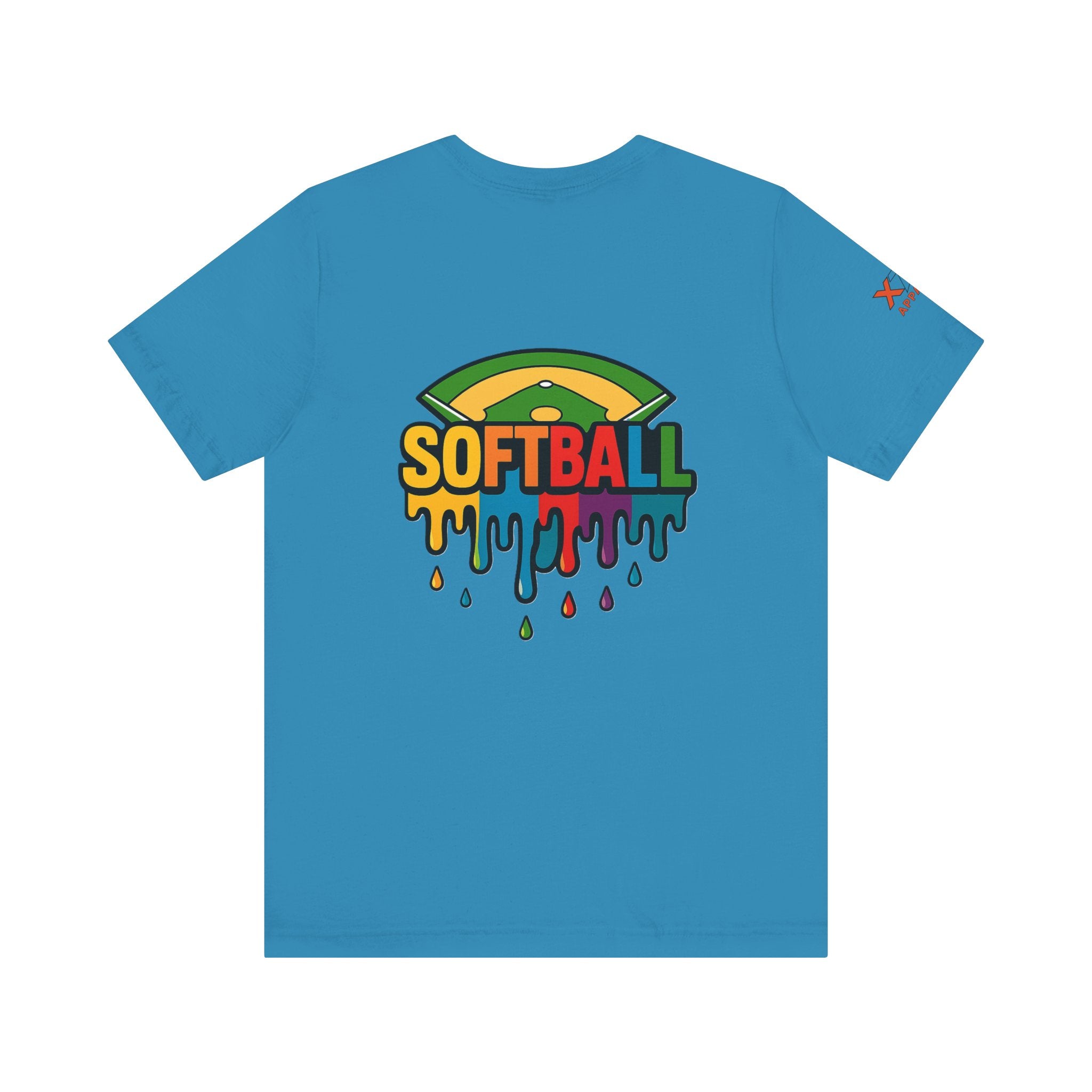 Softball Drippy Tee, Unisex Jersey Shirt, Sports Fan Apparel, Gift for Athletes, Casual Summer Top, Fun Team Spirit T-Shirt