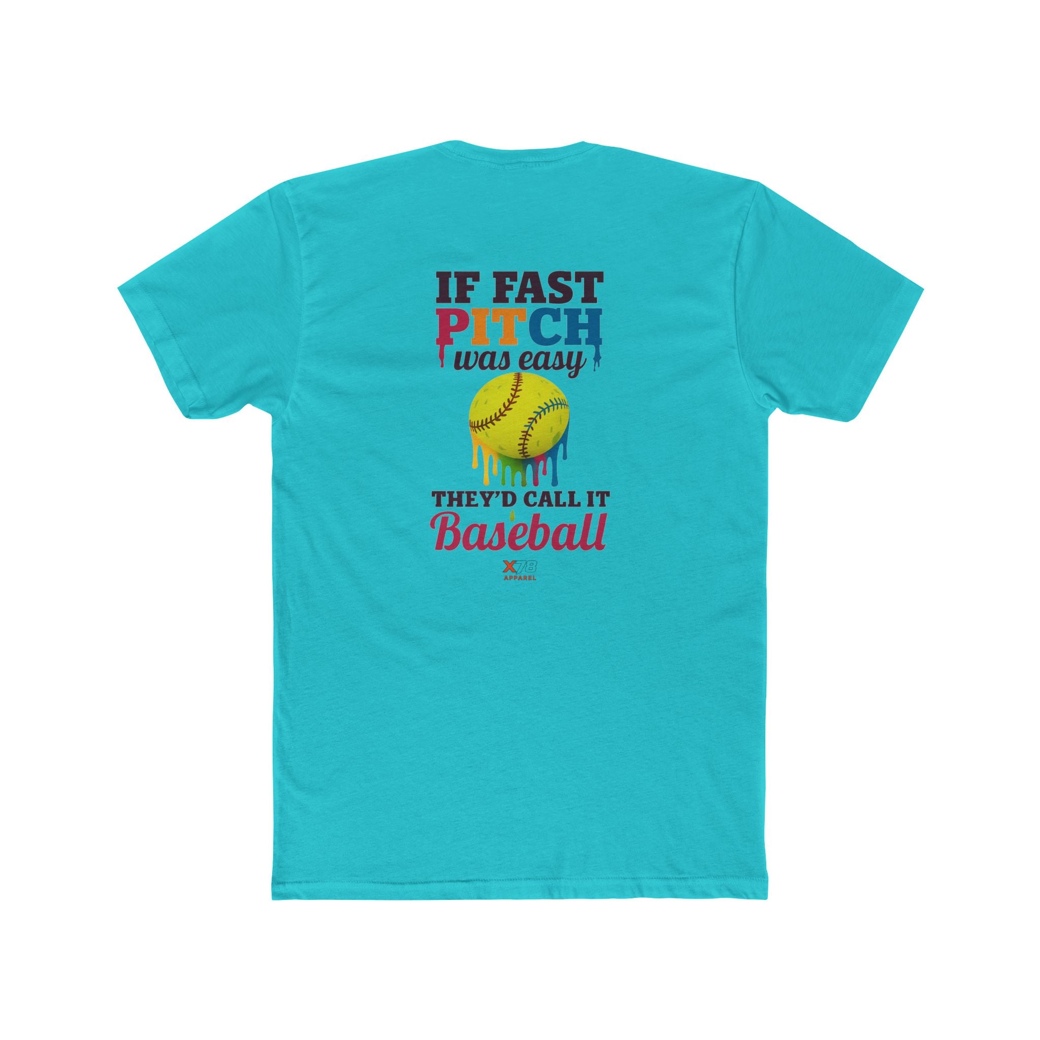 If Fast Pitch Was Easy Unisex Cotton Crew Tee - Fun Baseball Quote T-Shirt for Sports Lovers, Gift for Softball Players