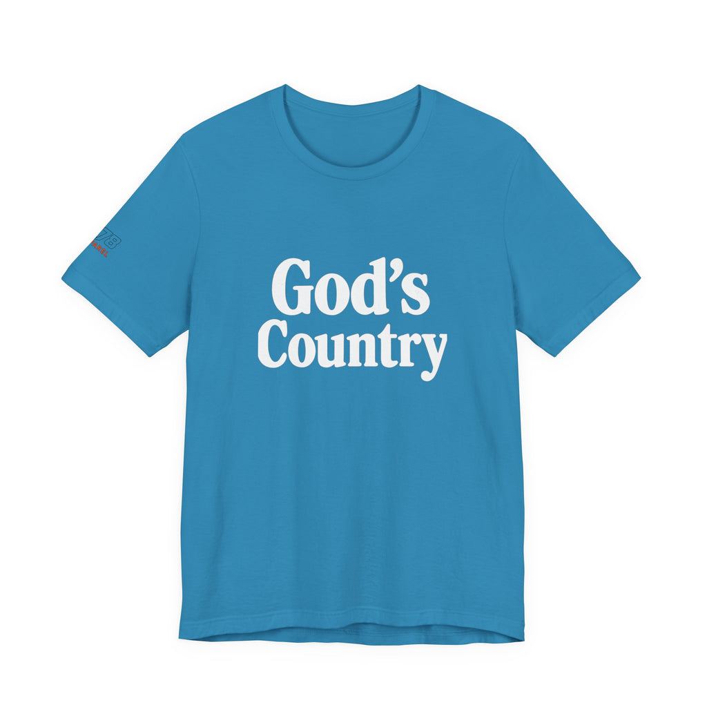 God's Country Tee, Casual Wear, Outdoor Activities, Faith-Based Apparel, Gift for Believers, Summer Wardrobe