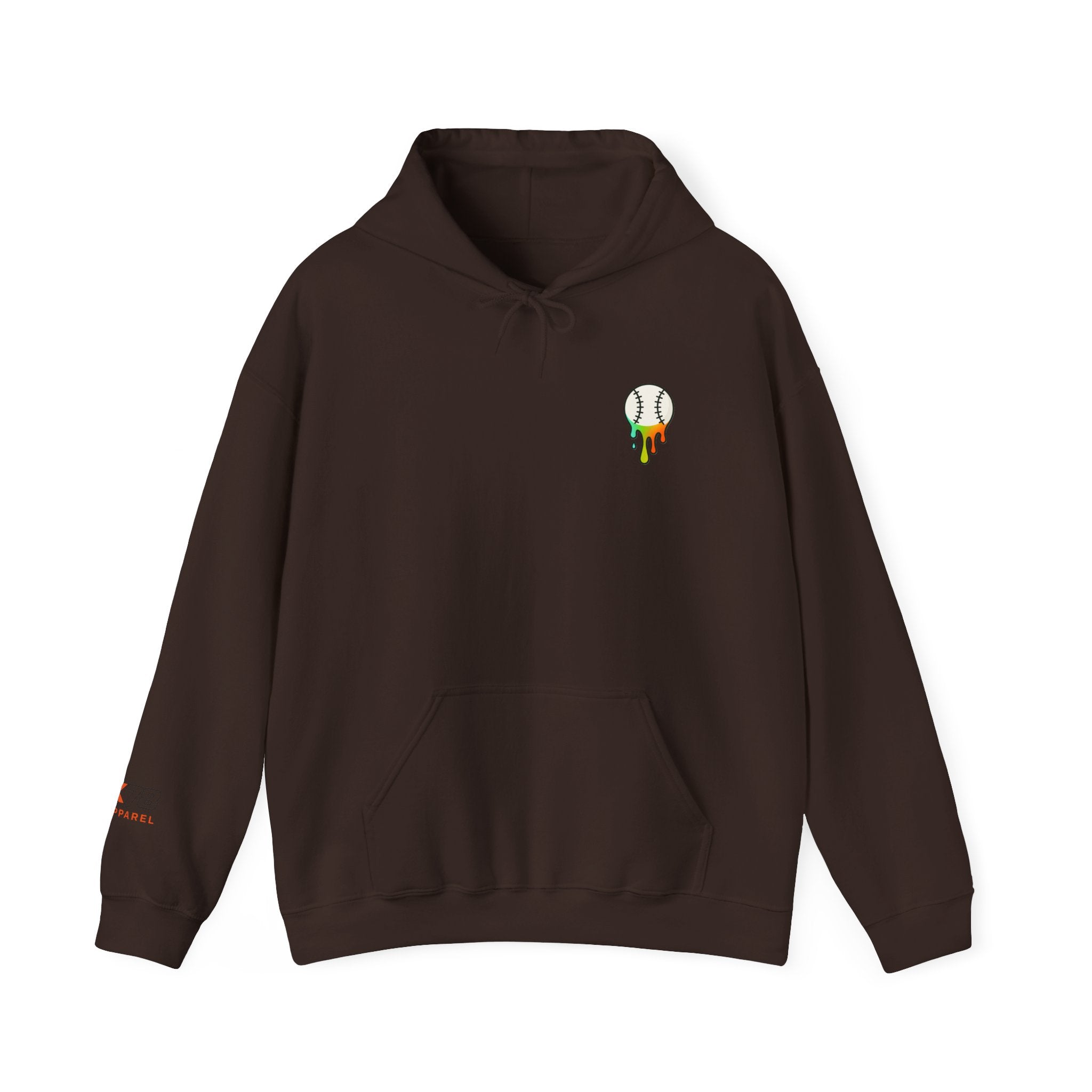 Baseball Strikeout Drippy 2 Art Hoody - Unisex Heavy Blend™ Sweatshirt, Streetwear, Graphic Hoodie, Gift for Him/Her, Casual Comfort, Festival Fashion