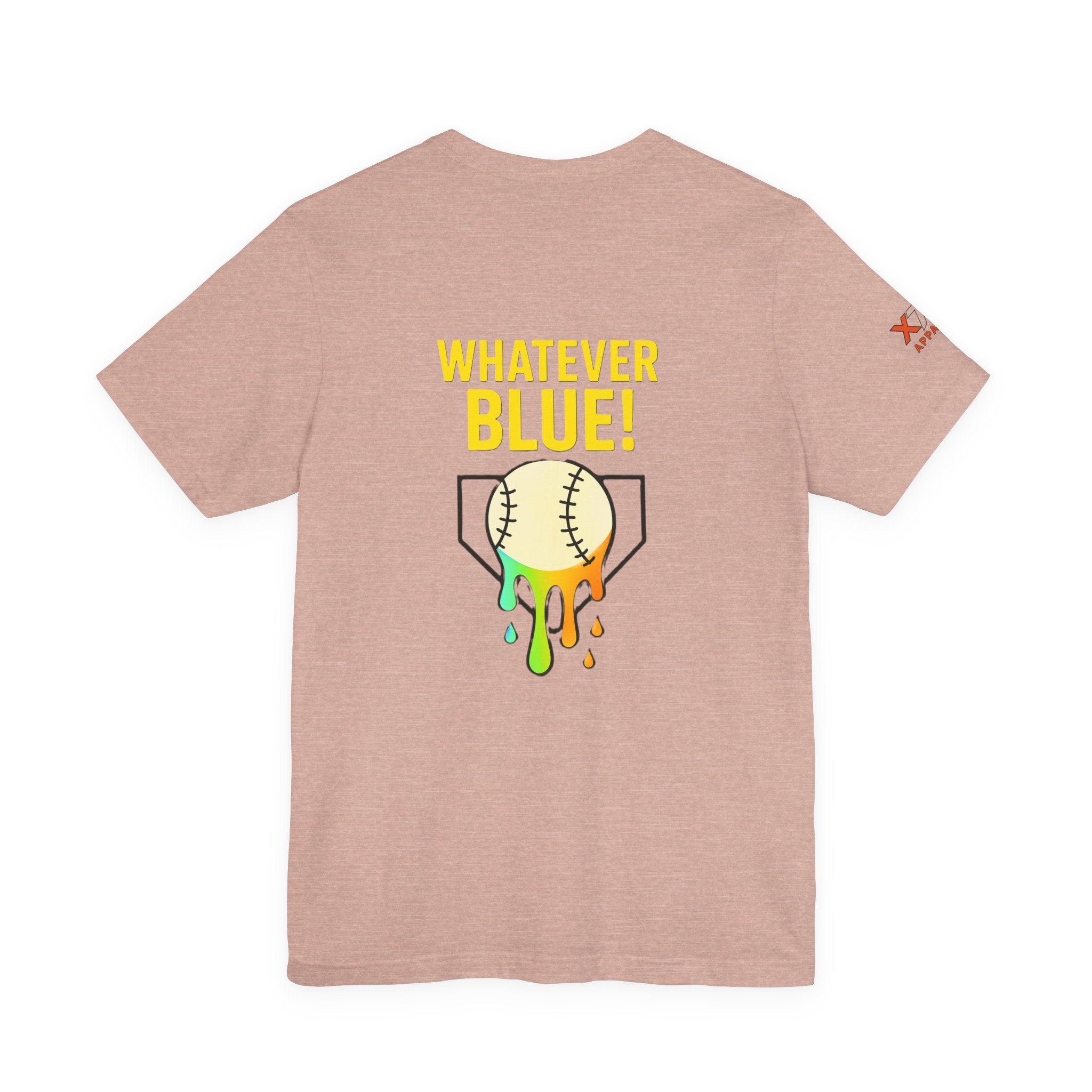 Whatever Blue Drippy Cool Sports Graphic Tee for Casual Wear, Perfect for Gamers and Event Attendees, Ideal Gift for Birthdays, Casual Outings