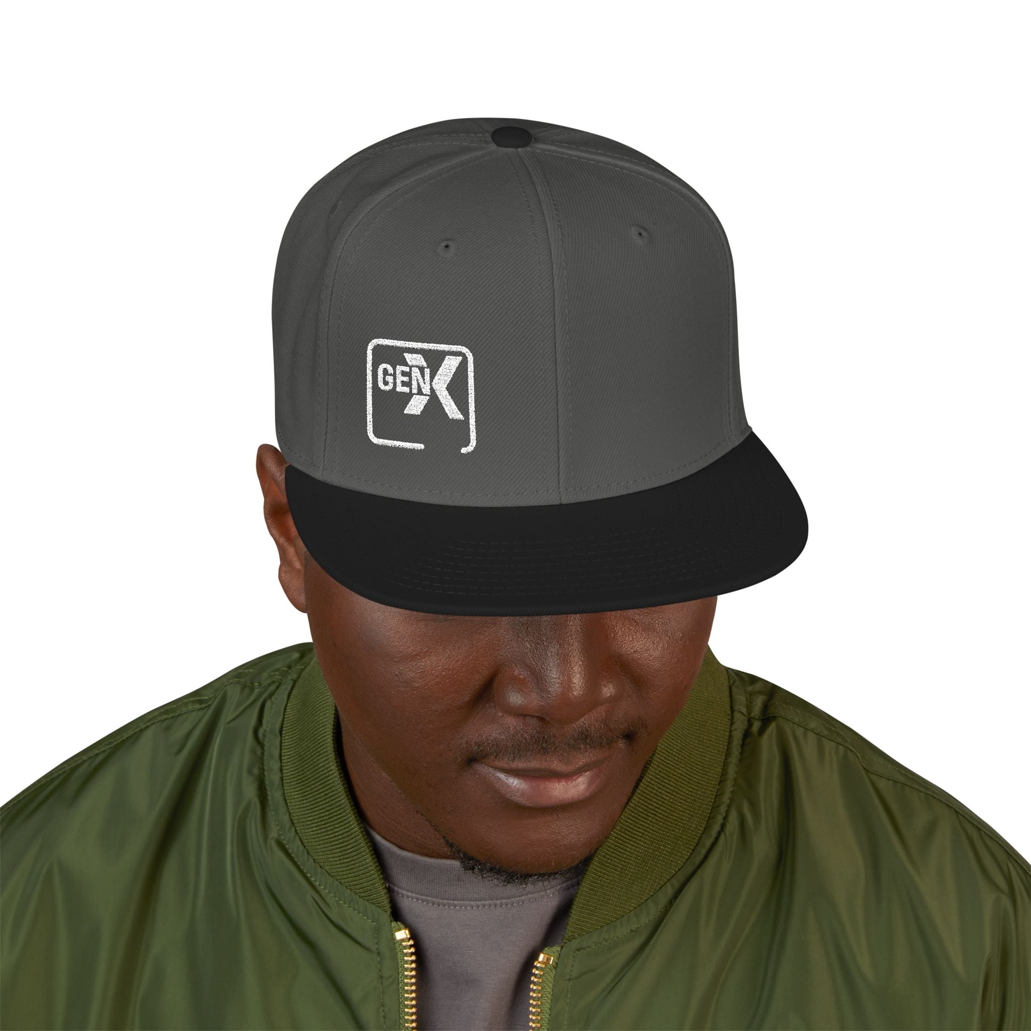 'Gen X 2' Embroidered Snapback Cap for Trendsetters, Streetwear Hat for All Occasions, Gift for Him/Her, Fashion Accessory, Cool Casual Wear