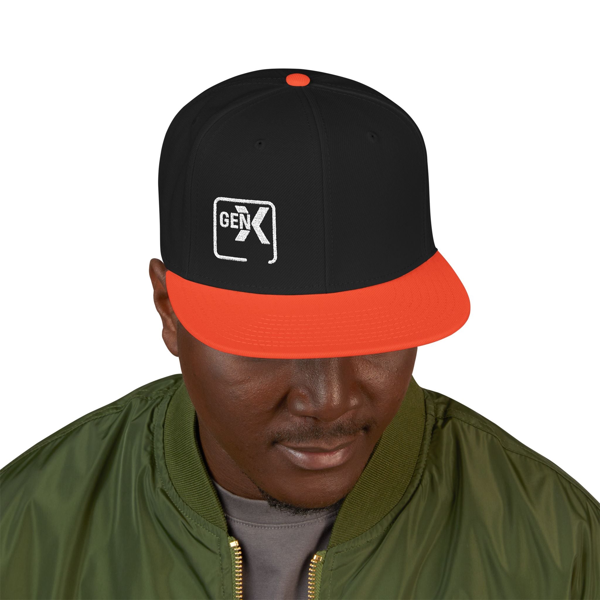'Gen X 2' Embroidered Snapback Cap for Trendsetters, Streetwear Hat for All Occasions, Gift for Him/Her, Fashion Accessory, Cool Casual Wear