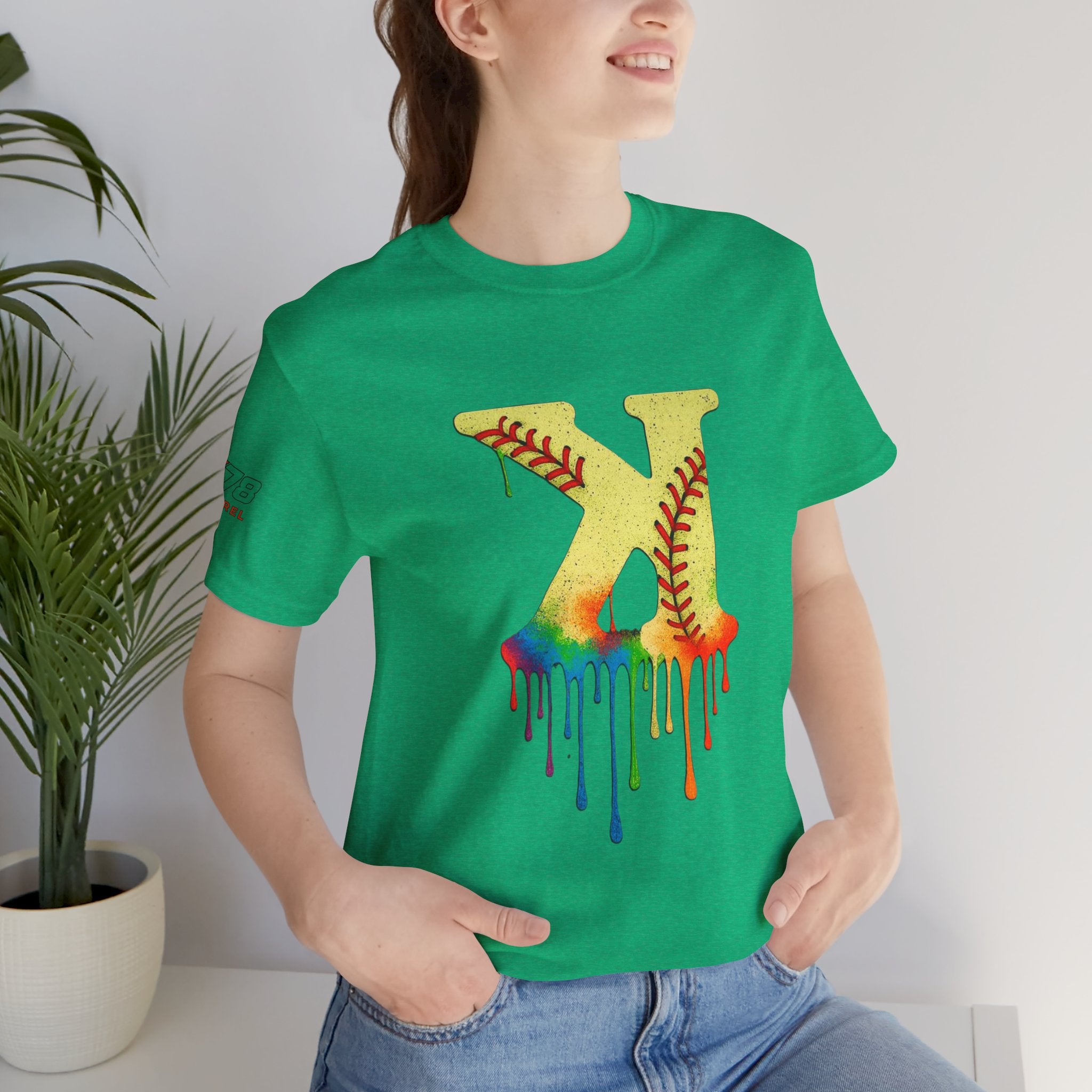 Softball Strikeout Drippy Graphic Tee, Perfect for Sports Fans, Gift for Athletes, Casual Wear, Summer Outfits, Team Spirit Apparel