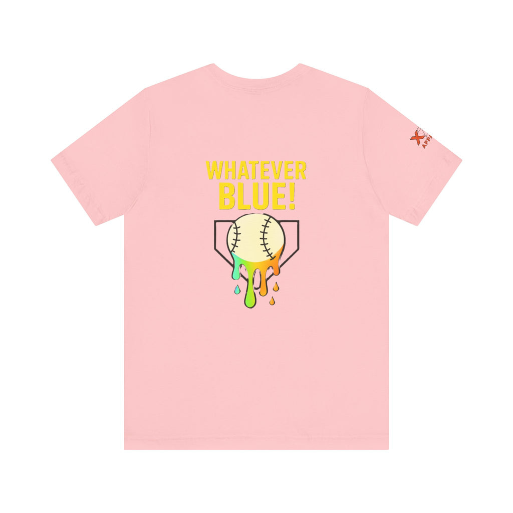 Whatever Blue Drippy Cool Sports Graphic Tee for Casual Wear, Perfect for Gamers and Event Attendees, Ideal Gift for Birthdays, Casual Outings