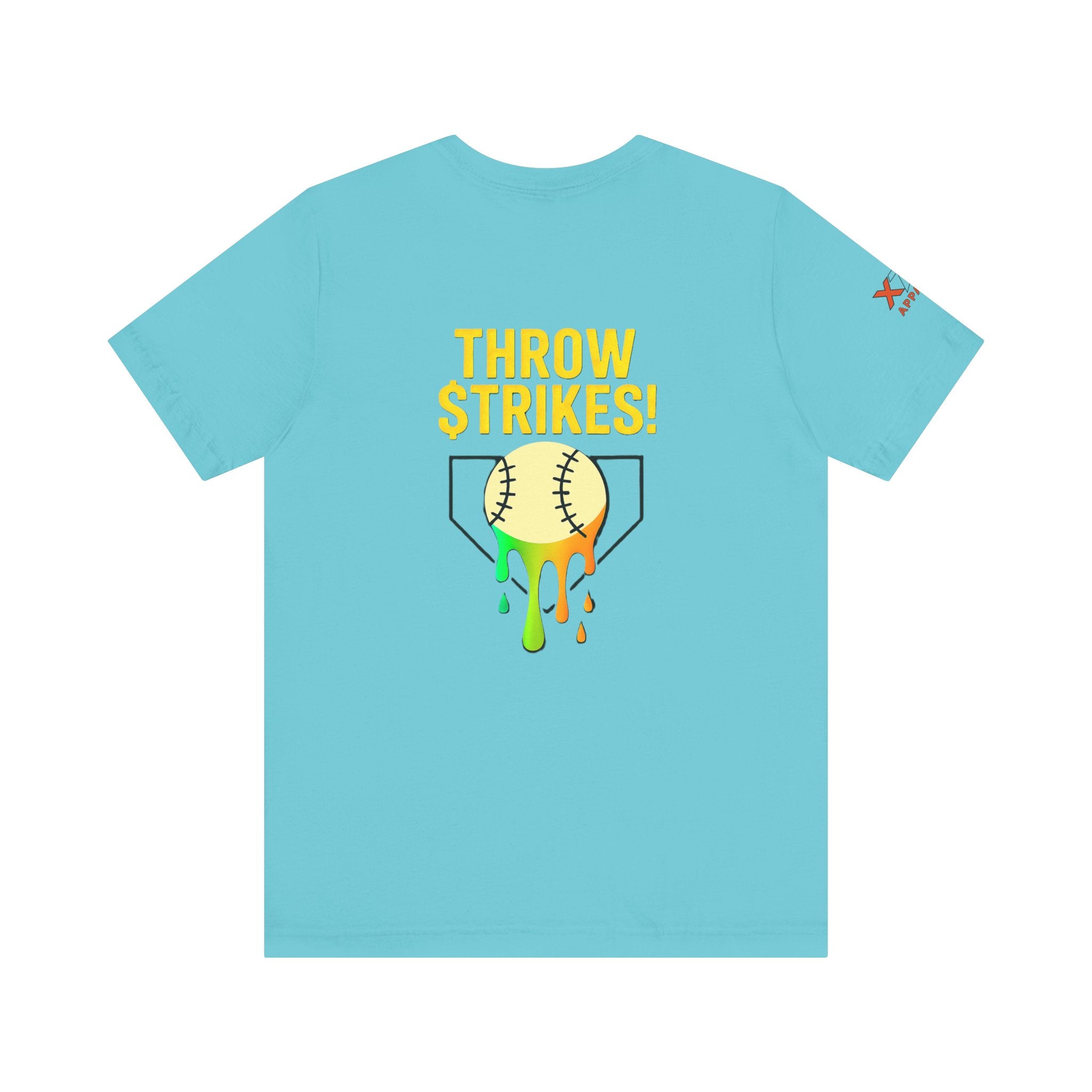 Throw Strikes Unisex Tee - Fun Softball T-Shirt for Sports Lovers, Cute Gift for Players, Team Spirit Wear, Birthday and Game Day
