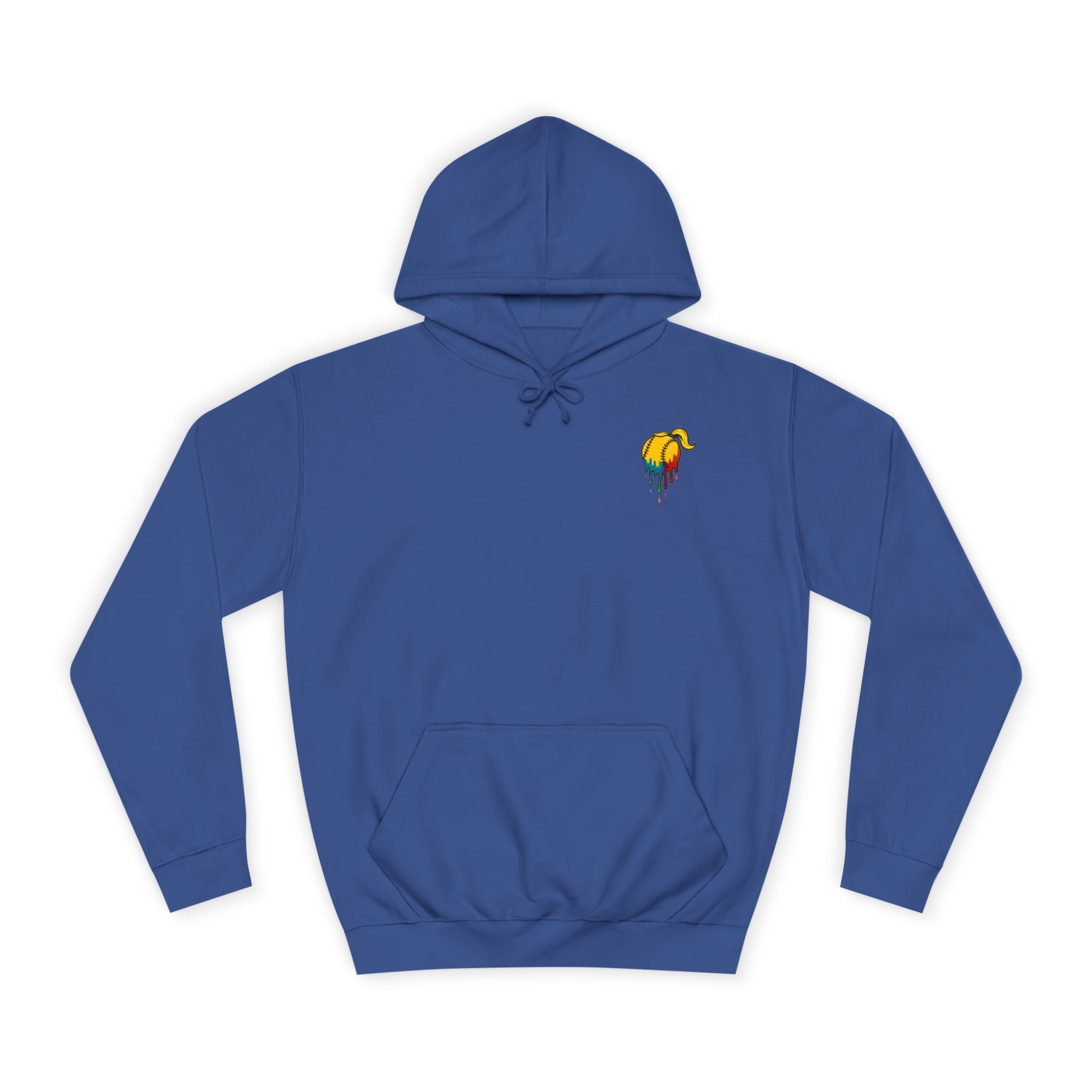 'Blue?' Colorful Graphic Unisex College Hoodie, Casual Wear, Trendy Sweatshirt, Gift for Students, College Apparel, Fun Streetwear