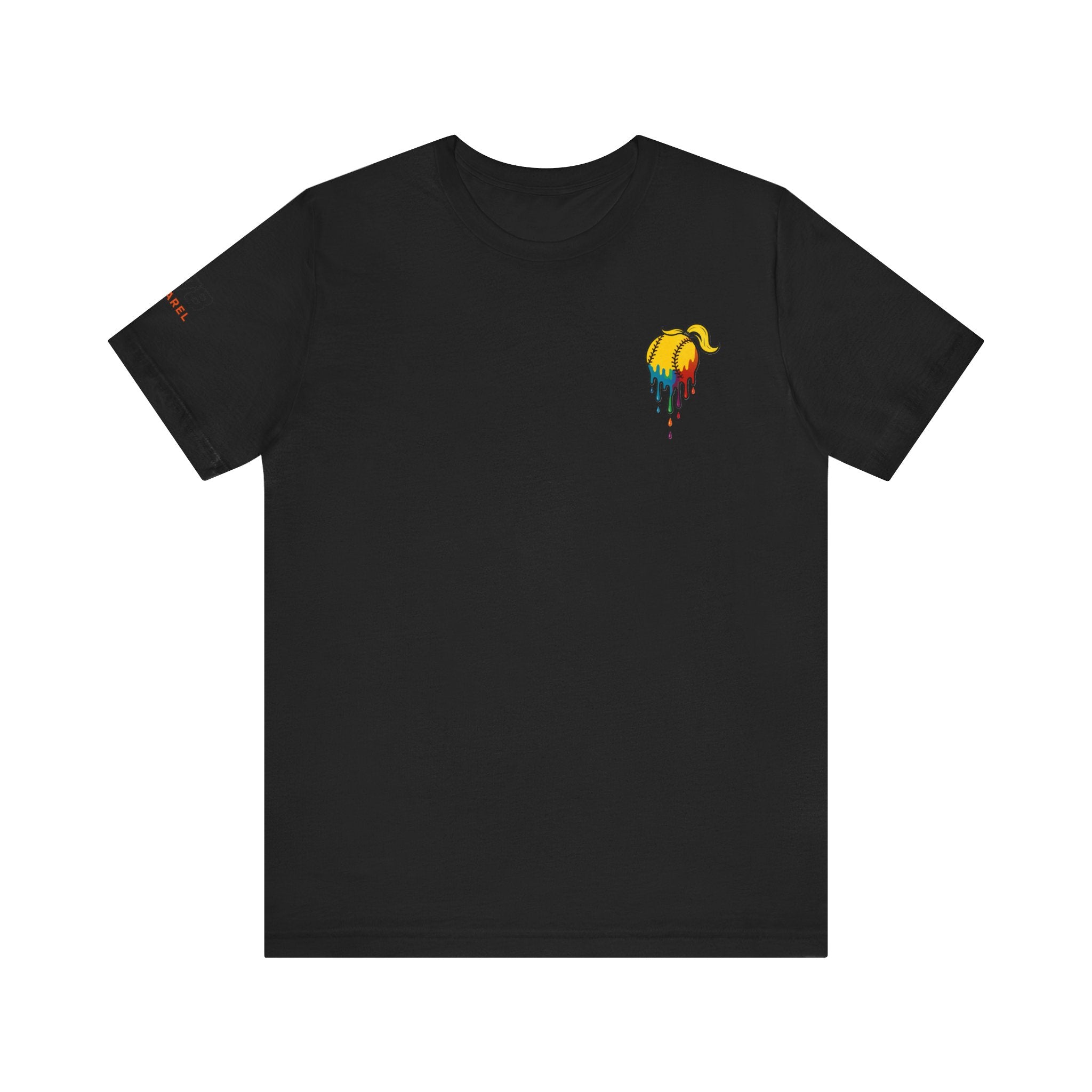 Here to Hit Dingers Drippy Playful Sports Shirt for Athletes, Gifts for Softball Lovers, Team Apparel