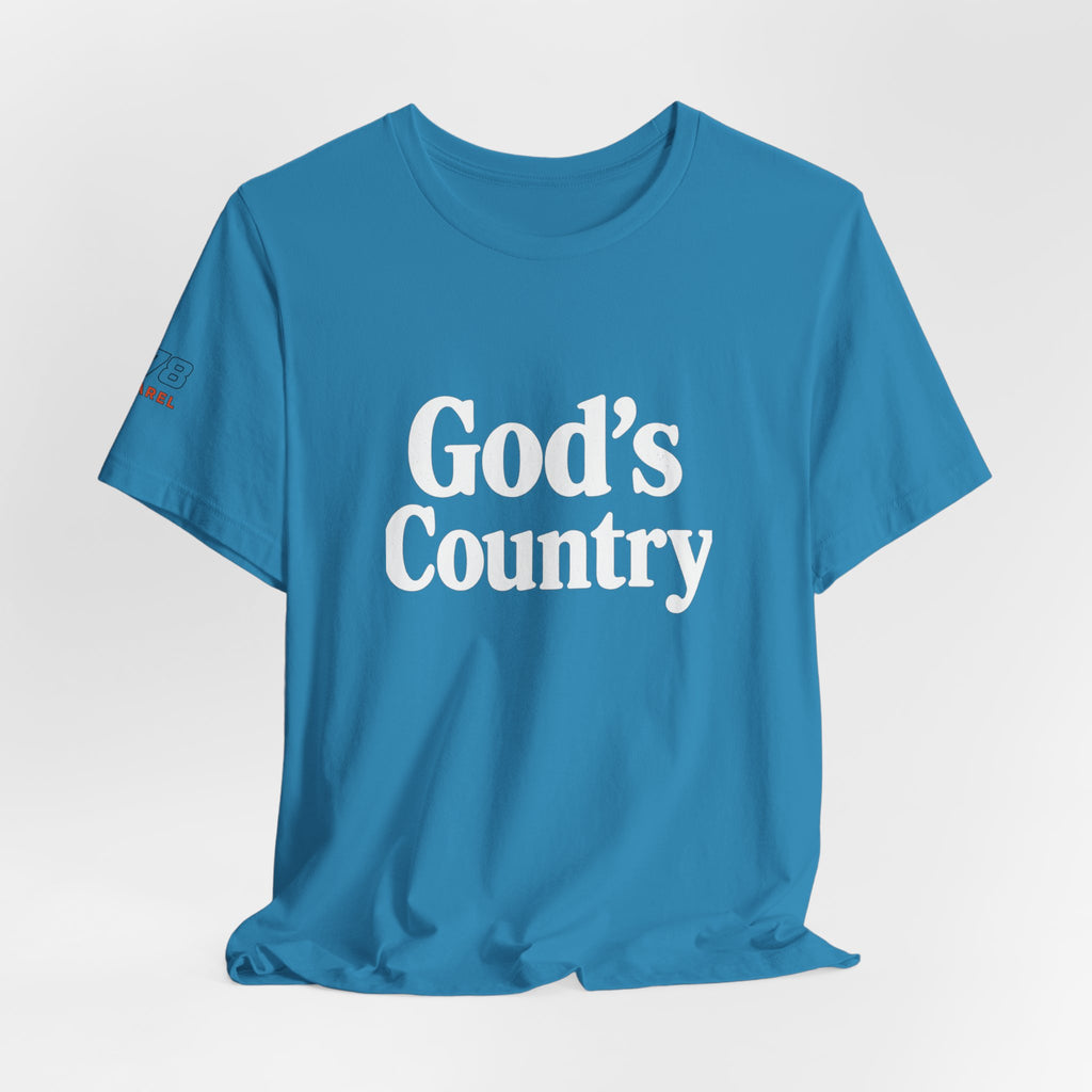 God's Country Tee, Casual Wear, Outdoor Activities, Faith-Based Apparel, Gift for Believers, Summer Wardrobe