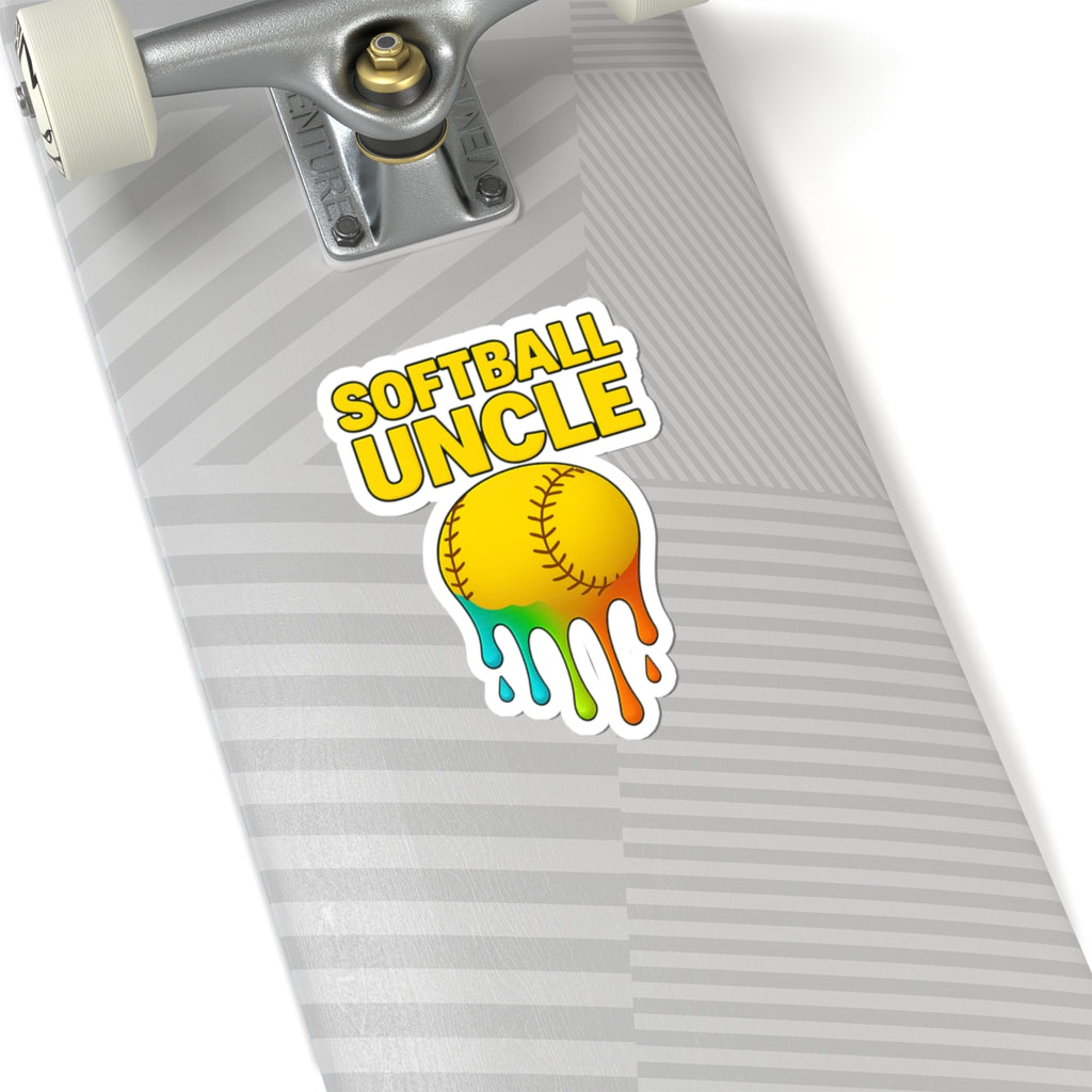 Drippy Softball Uncle Sticker
