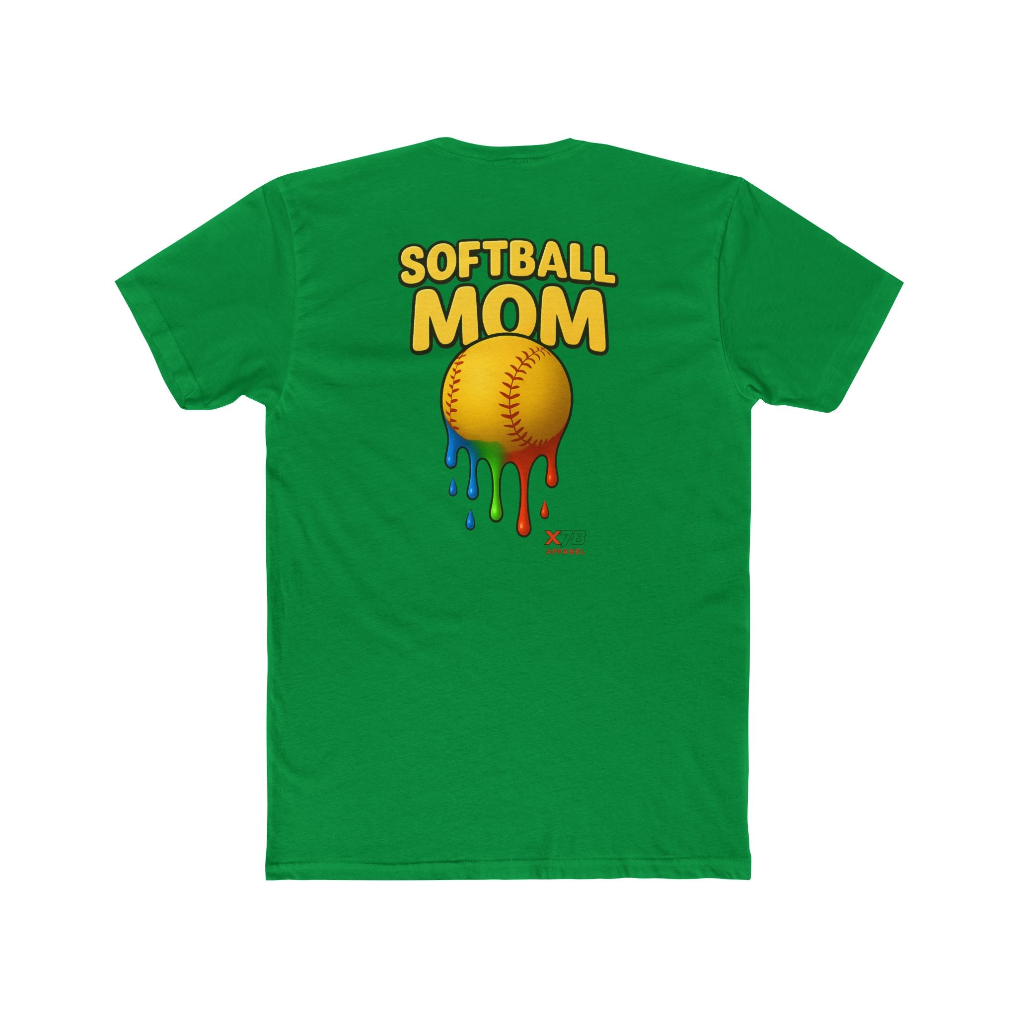 'Softball Mom' Crew Tee: Unisex Cotton T-Shirt, Perfect Gift for Sports Moms, Softball Fan Apparel, Casual Wear, Unique Team Spirit