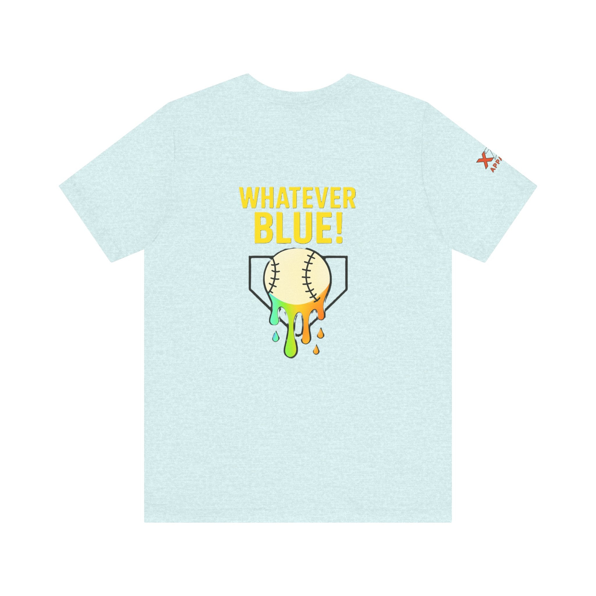 Whatever Blue Drippy Cool Sports Graphic Tee for Casual Wear, Perfect for Gamers and Event Attendees, Ideal Gift for Birthdays, Casual Outings