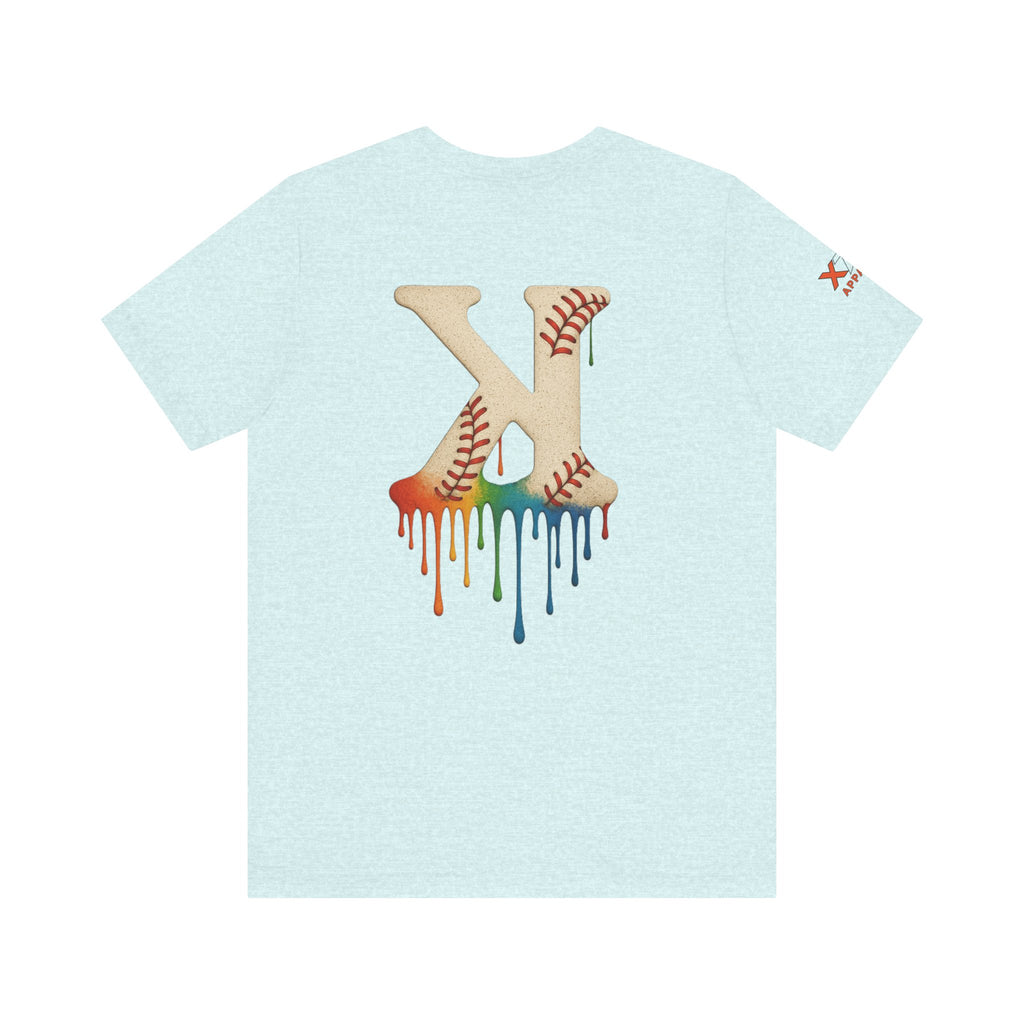 Baseball Drippy K Tee, Unisex Jersey Short Sleeve Shirt, Sports Fan Gift, Summer Outfit, Youth Baseball Apparel, Fun Casual Wear