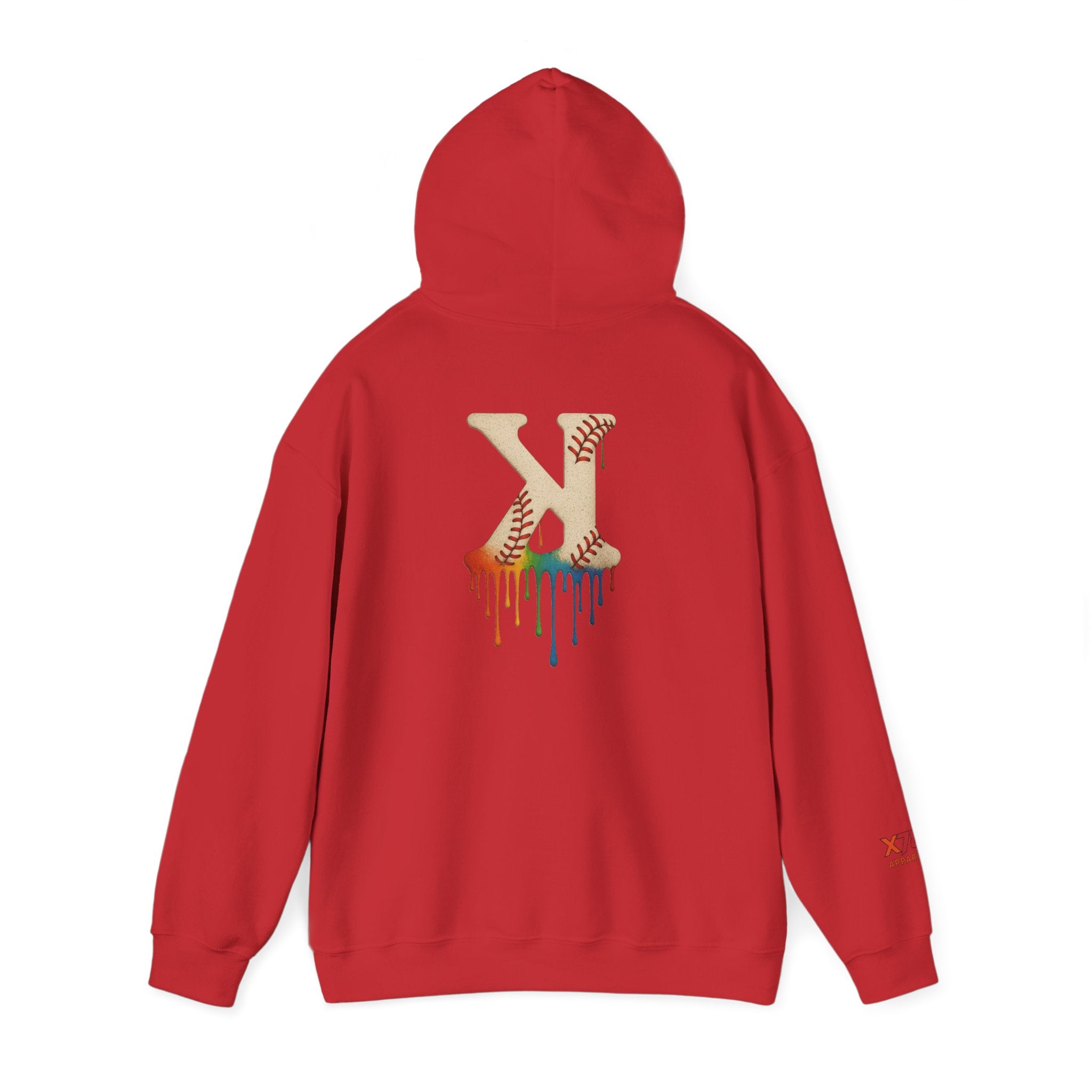 Baseball Strikeout Drippy 2 Art Hoody - Unisex Heavy Blend™ Sweatshirt, Streetwear, Graphic Hoodie, Gift for Him/Her, Casual Comfort, Festival Fashion