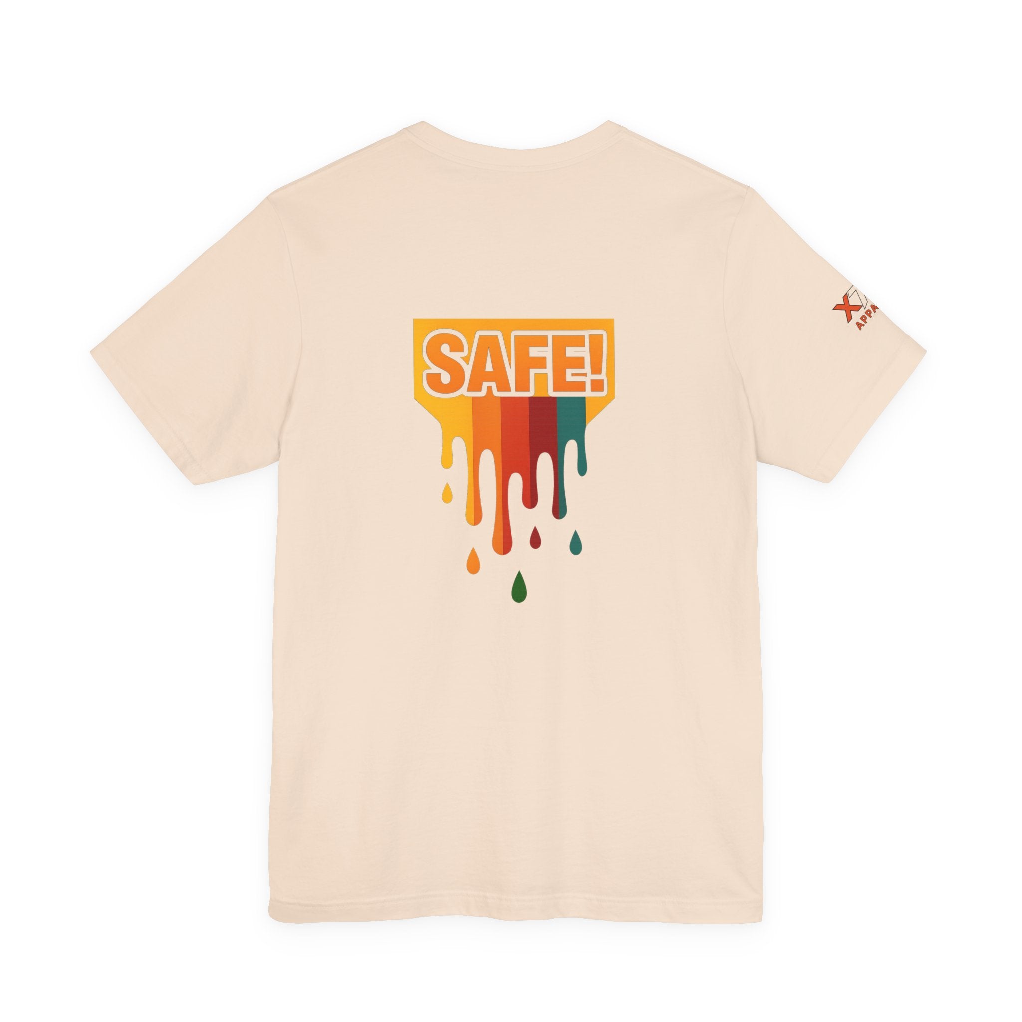 SAFE Drippy Unisex Jersey Tee for Casual Wear, Comfortable T-Shirt, Streetwear, Gift for Friends, Art Enthusiasts, Summer Style