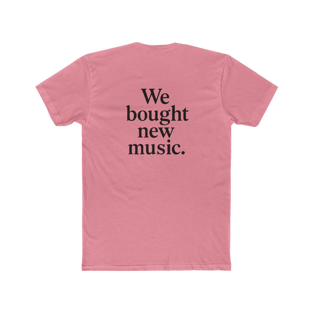 'Gen X We bought new music' Music Lover's Unisex Cotton Crew Tee - 'We Bought New Music' T-Shirt, Casual Wear, Gift for Music Lovers, Concert Tee, Everyday Comfort