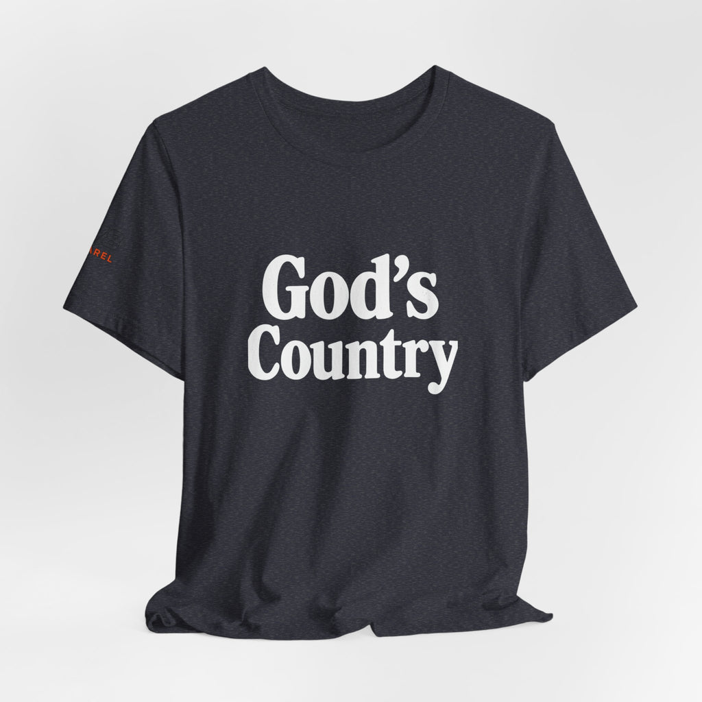 God's Country Tee, Casual Wear, Outdoor Activities, Faith-Based Apparel, Gift for Believers, Summer Wardrobe
