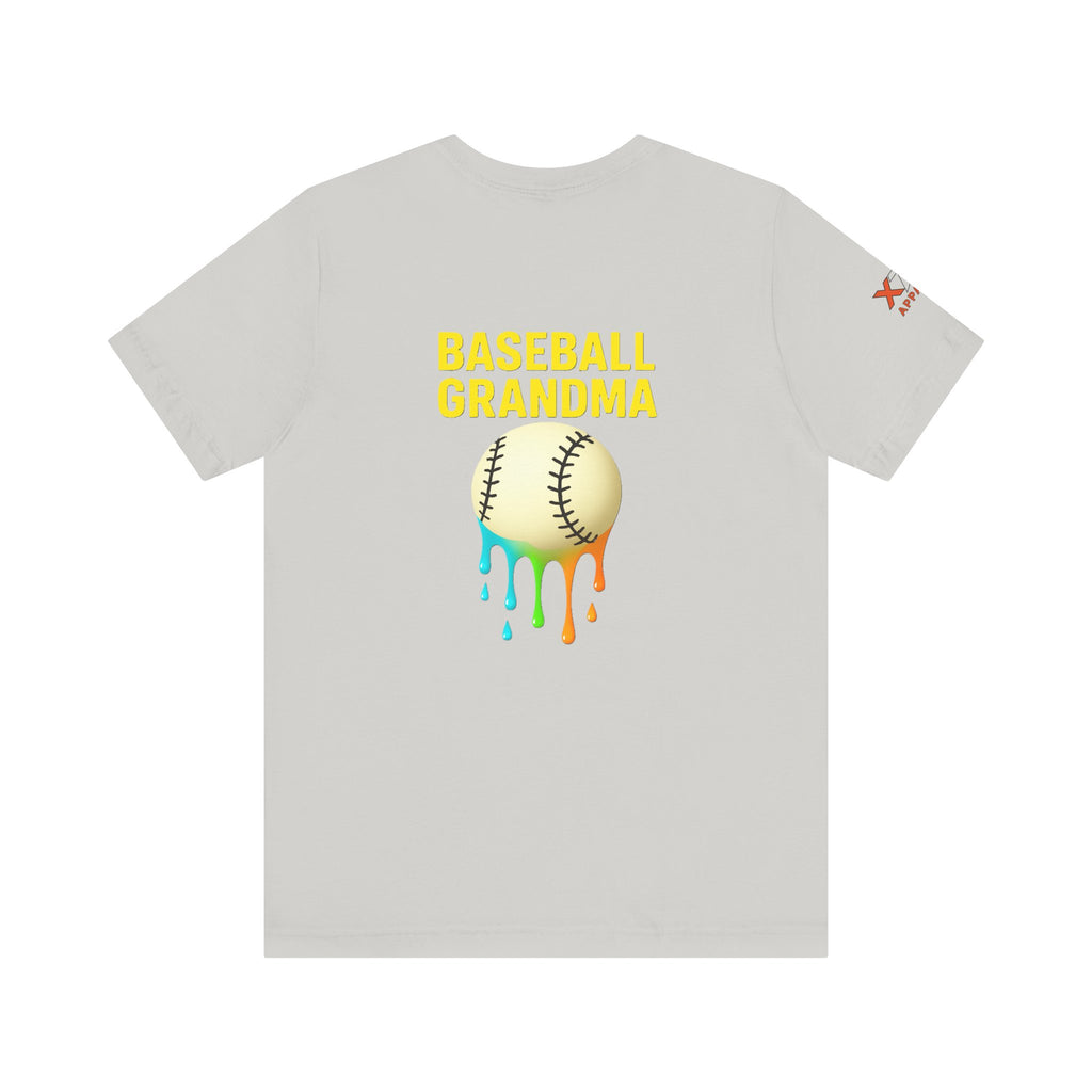 Baseball Grandma Drippy Unisex Tee, Perfect Gift for Baseball Lovers, Sporty T-Shirt for Moms, Fun Summer Wear, Birthday Gift Idea