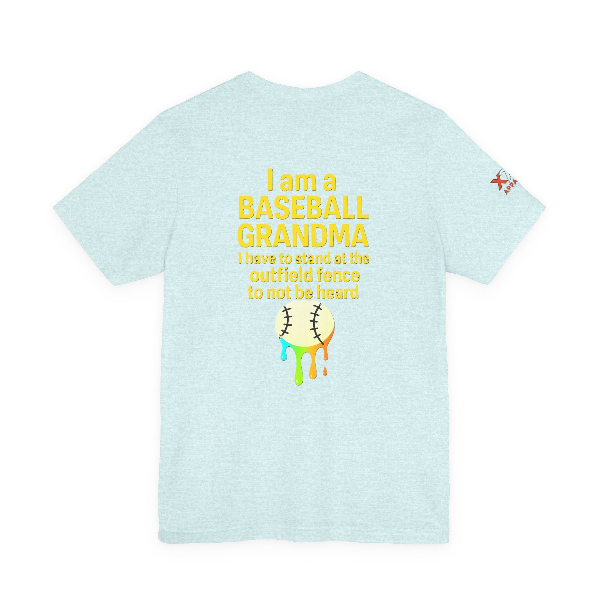 Baseball Grandma Not Heard DrippyTee, Funny Baseball Shirt, Gift for Grandma, Soft Cotton Top, Summer Baseball Outfit