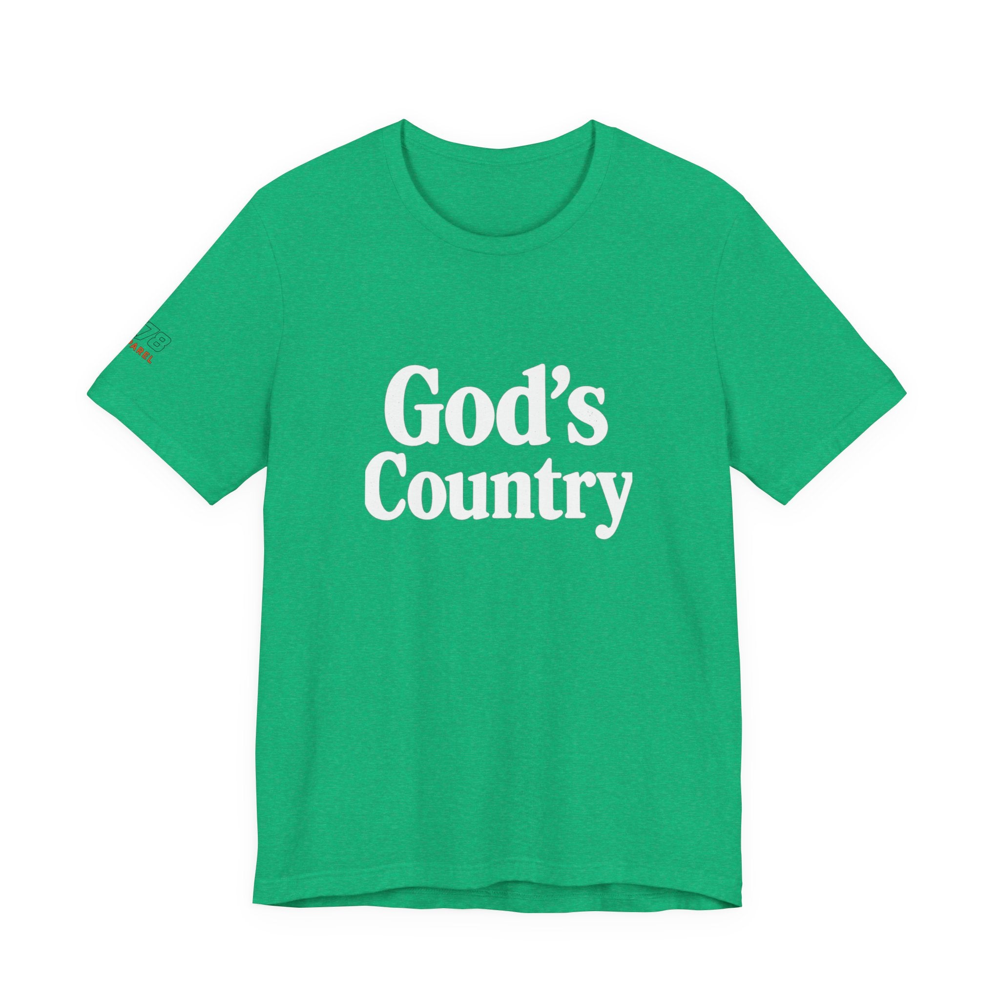 God's Country Tee, Casual Wear, Outdoor Activities, Faith-Based Apparel, Gift for Believers, Summer Wardrobe