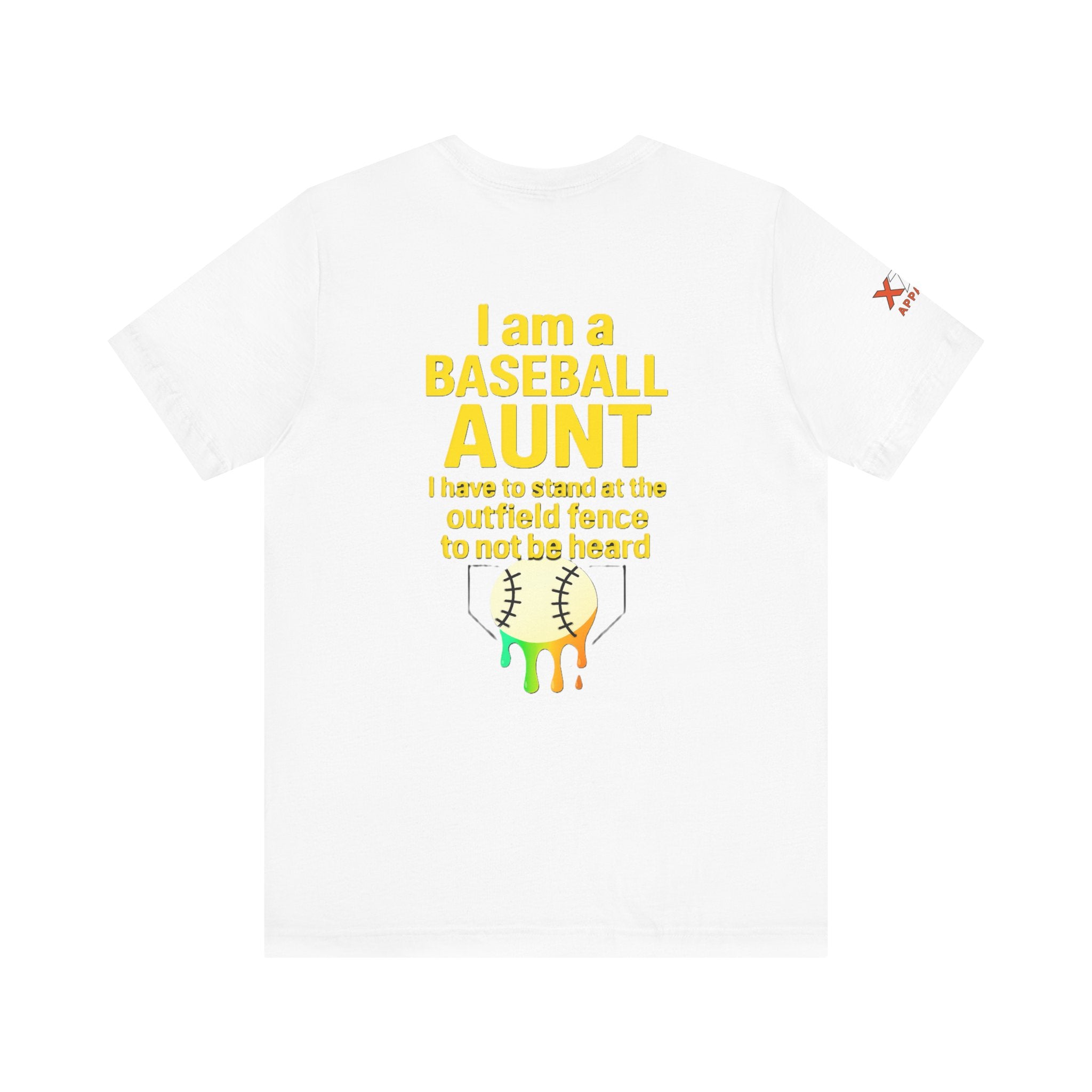 Baseball Aunt Not Heard Drippy Tee, Fun Baseball Shirt, Gifts for Sports Moms, Summer Apparel, Soft Cotton T-Shirt, Game Day Outfit