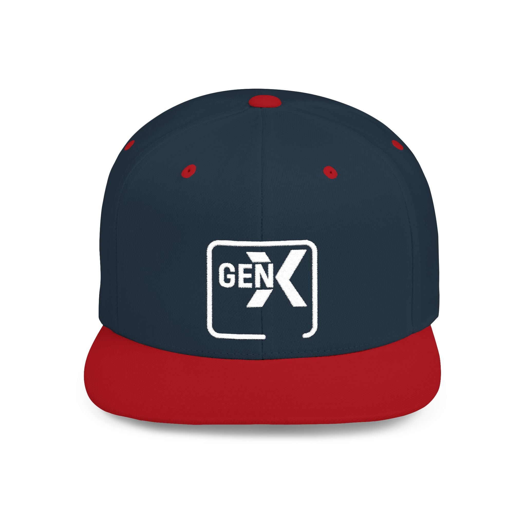 'Gen X' Stylish Flat Bill Snapback Cap | Trendy Streetwear Hat for Everyday Use, Gifts, Fashion Accessory, Casual Summer Style