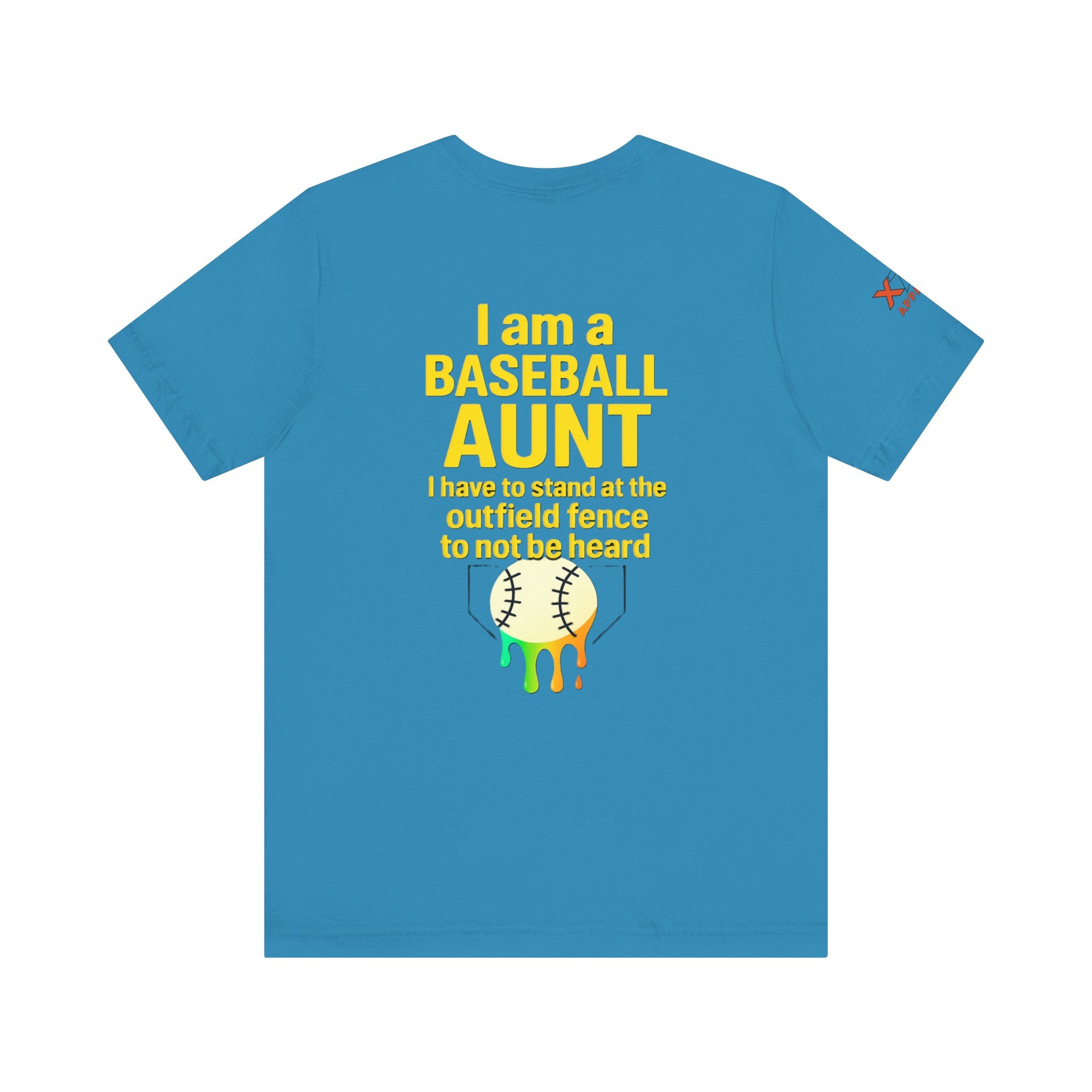 Baseball Aunt Not Heard Drippy Tee, Fun Baseball Shirt, Gifts for Sports Moms, Summer Apparel, Soft Cotton T-Shirt, Game Day Outfit