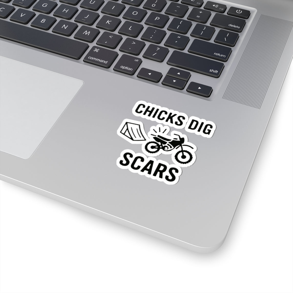 Chicks Dig Scars Dirt Bike Sticker