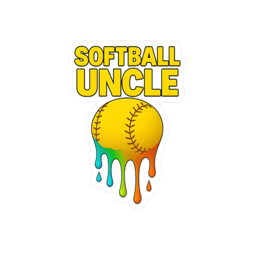 Drippy Softball Uncle Sticker