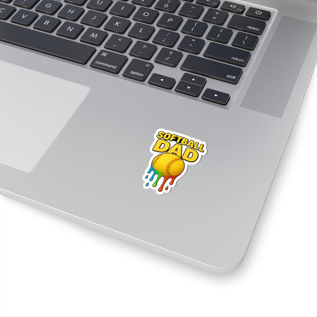 Drippy Softball Dad Sticker
