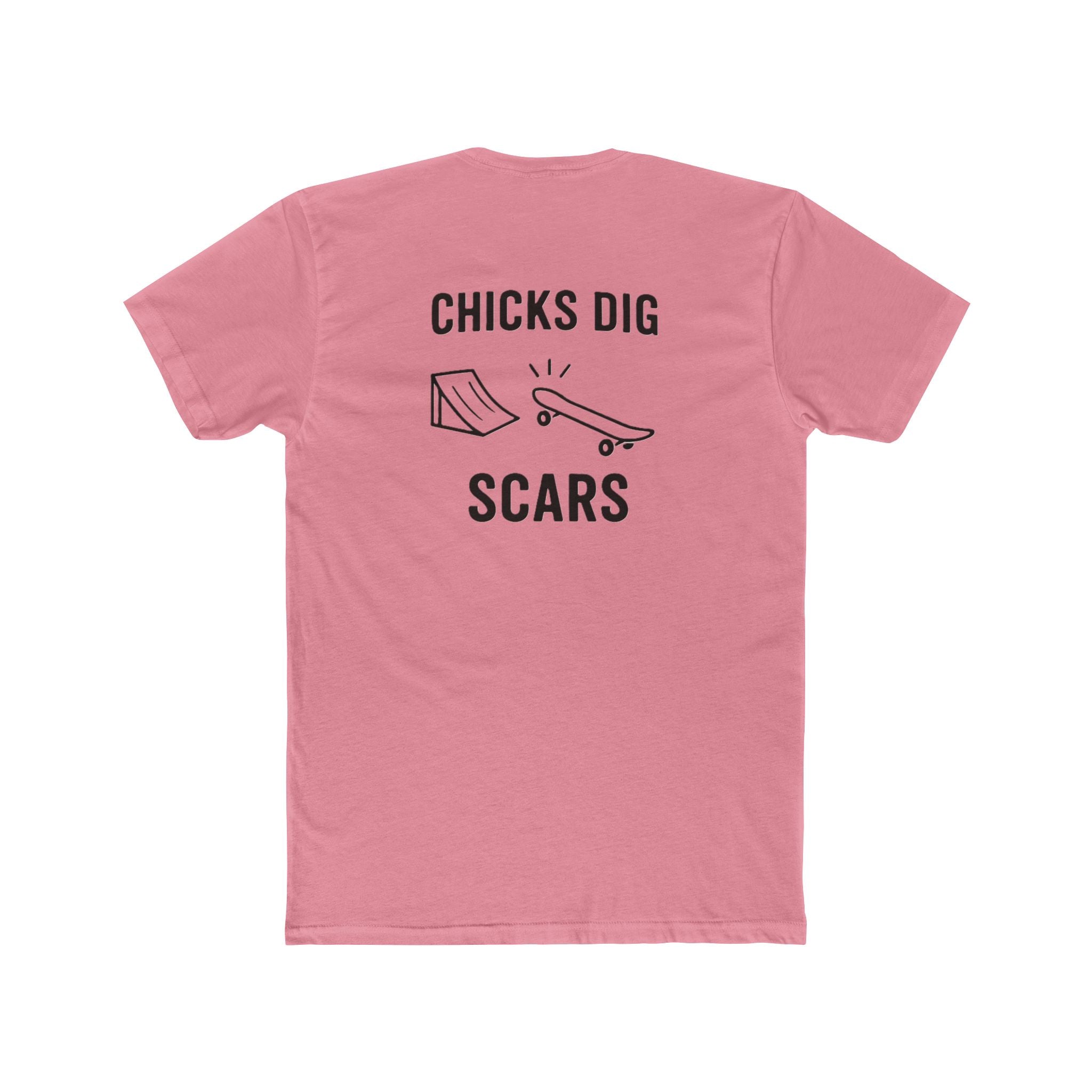 'Gen X Chicks Dig Scars Skateboard' Cool Graphic Tee for Skateboarders, Unisex Cotton Crew Tee, Funny Skate Shirt, Gift for Sports Lovers, Casual Wear, Street Style