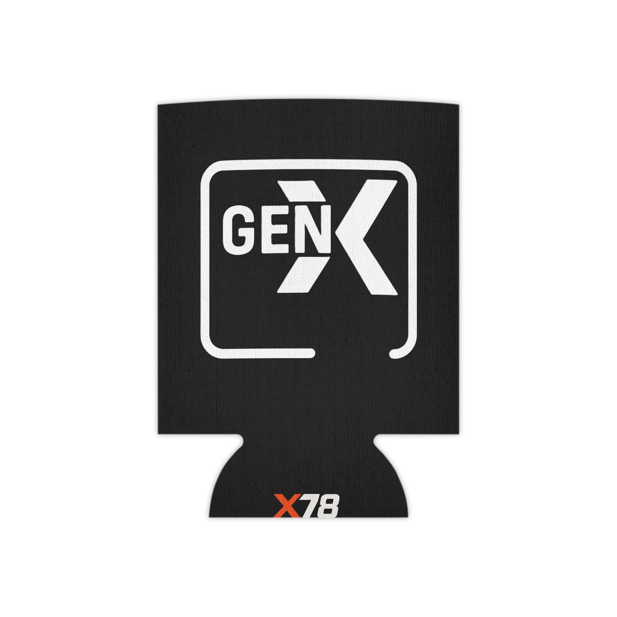 'Gen X Black' Can Cooler, Vintage Drink Insulator, Retro Party Favor, Birthday Gift for Gen X, Holiday Beverage Holder, Nostalgic Cooler