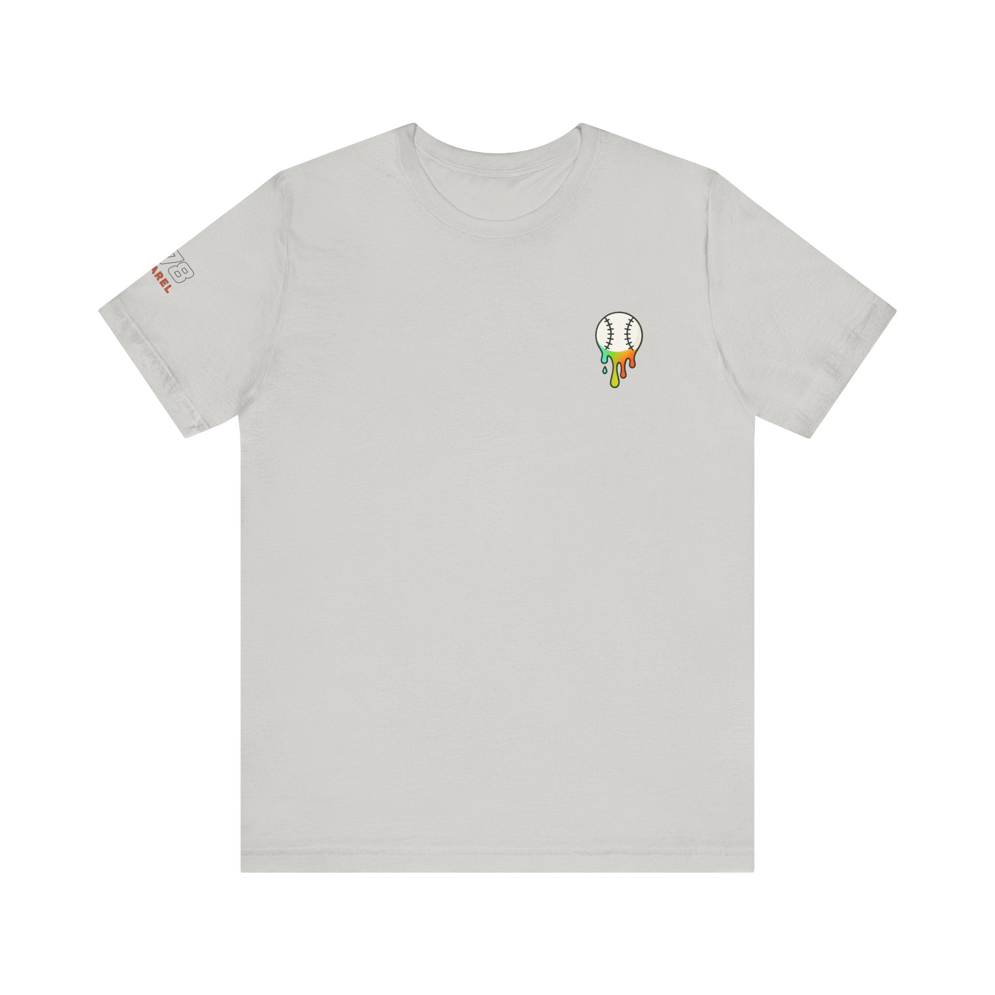 Whatever Blue Drippy Colorful Playful Tee for Baseball Lovers, Unique Sports Shirt, Fun Gift for Gamers, Unisex Summer Wear, Casual Tee for All Occasions