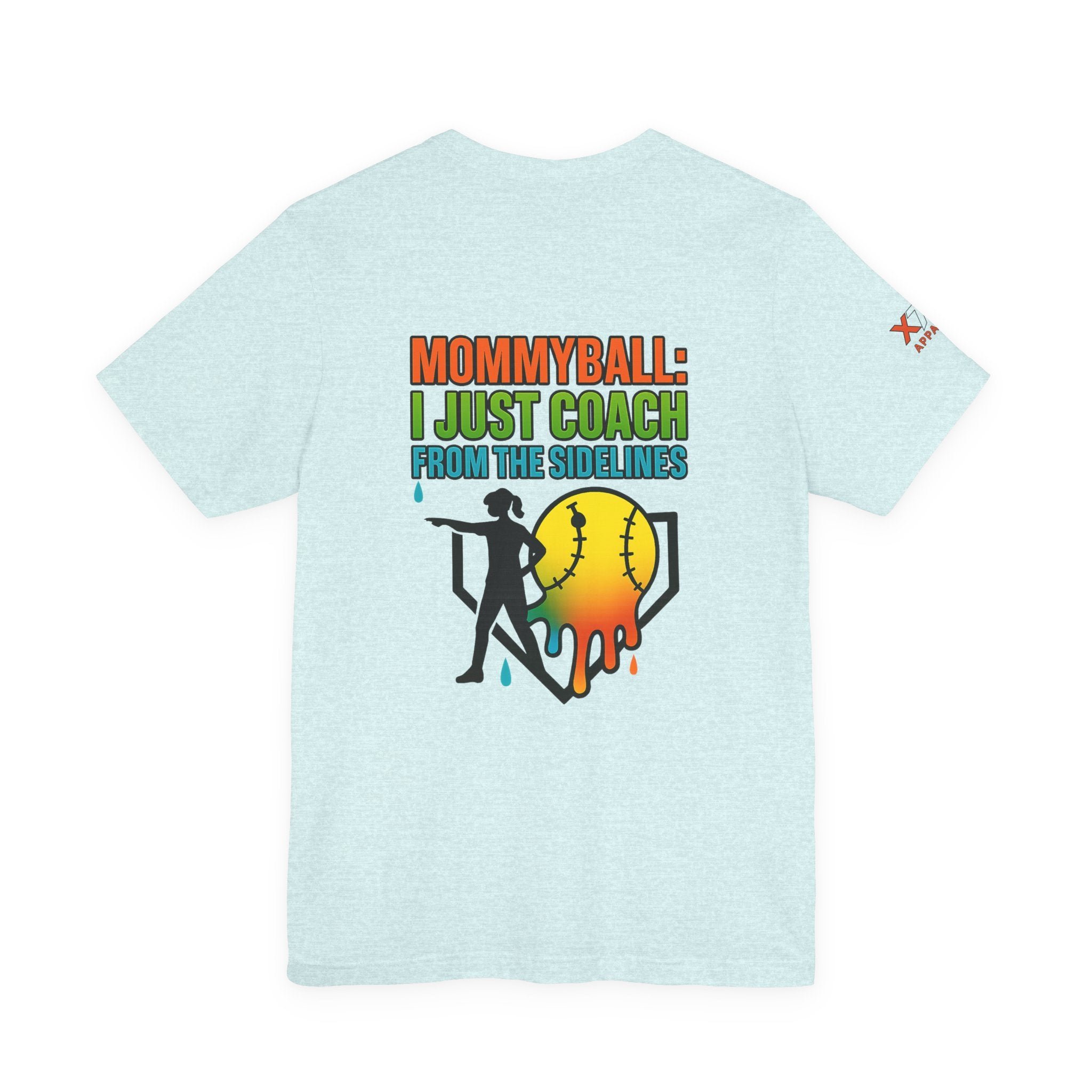 Mommyball Drippy Coach Tee - Unisex Jersey Short Sleeve T-Shirt, Softball Mom Gift, Sporty Graphic Tee, Coaching Shirt, Fun Sports Apparel