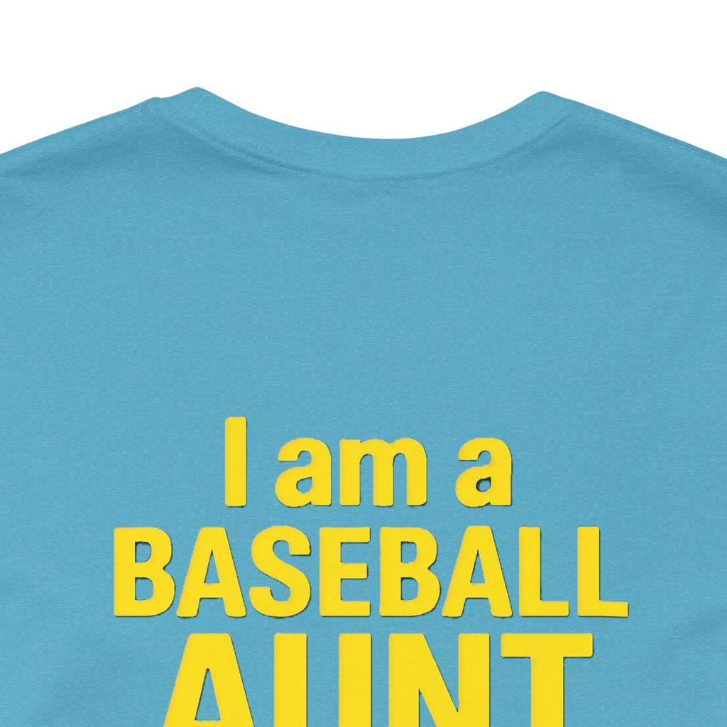 Baseball Aunt Not Heard Drippy Tee, Fun Baseball Shirt, Gifts for Sports Moms, Summer Apparel, Soft Cotton T-Shirt, Game Day Outfit