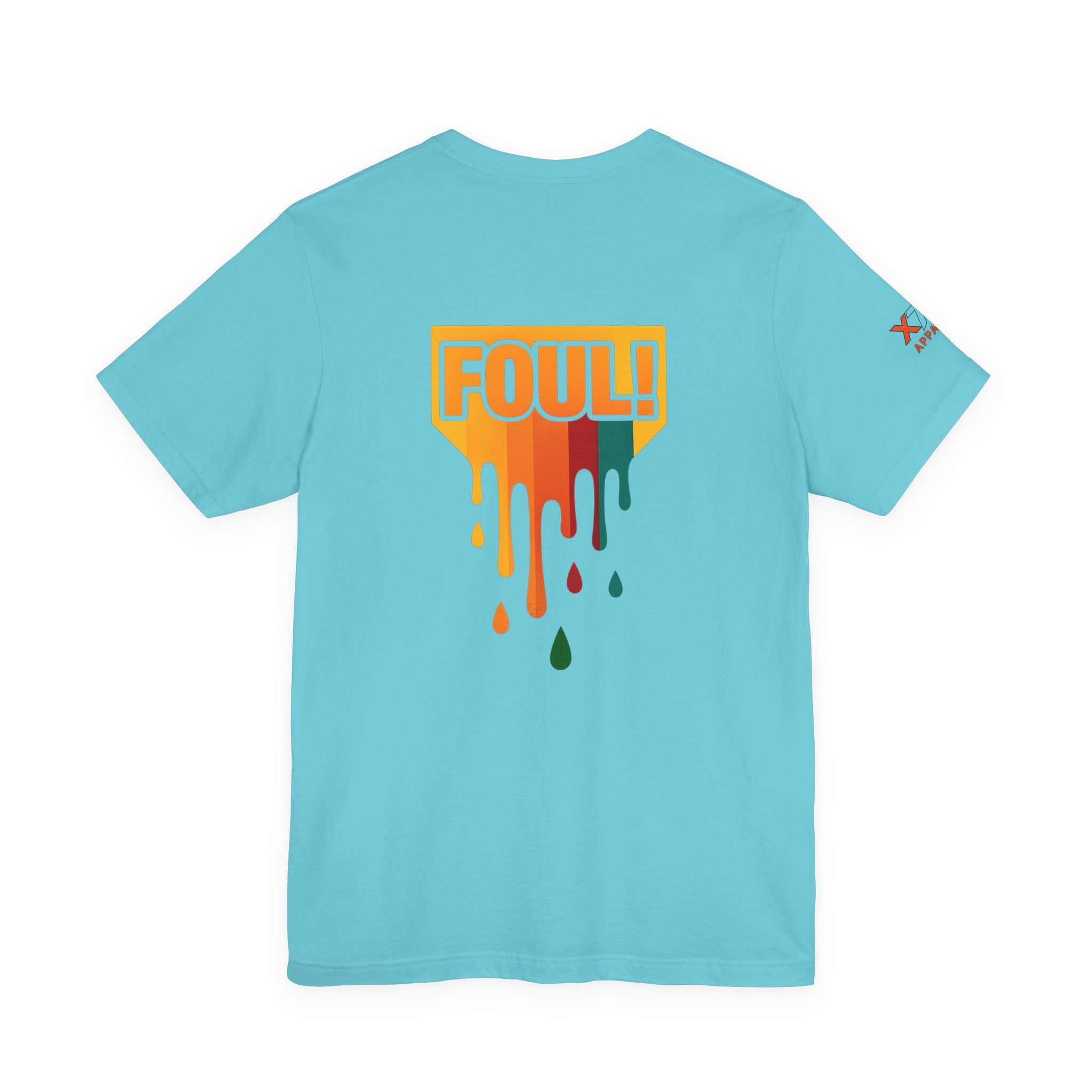 Foul Drippy Graphic Tee, Unisex Short Sleeve Shirt, Casual Streetwear, Perfect for Sports Fans, Gift for Friends