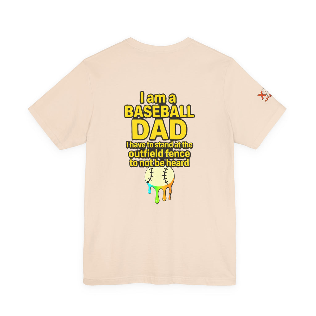 Baseball Dad Not Heard Drippy T-Shirt, Unisex Jersey Tee, Father's Day Gift, Sports Apparel, Outdoor Fun, Parenting Humor Shirt