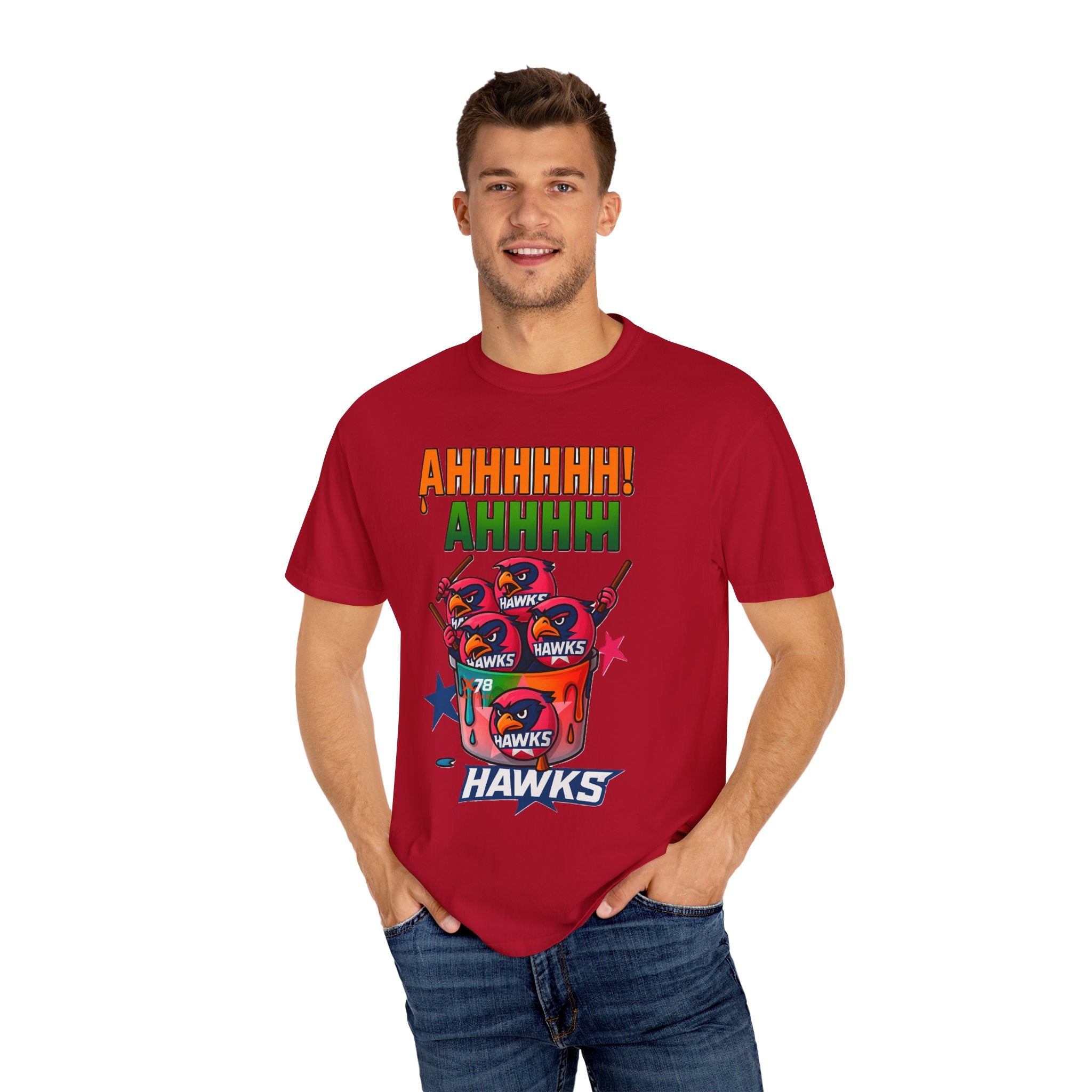 'AHHHHH' Fun Graphic T-Shirt for Fans, Casual Wear, Unisex Shirt, Perfect Gift for Sports Lovers, Vintage Style Tee