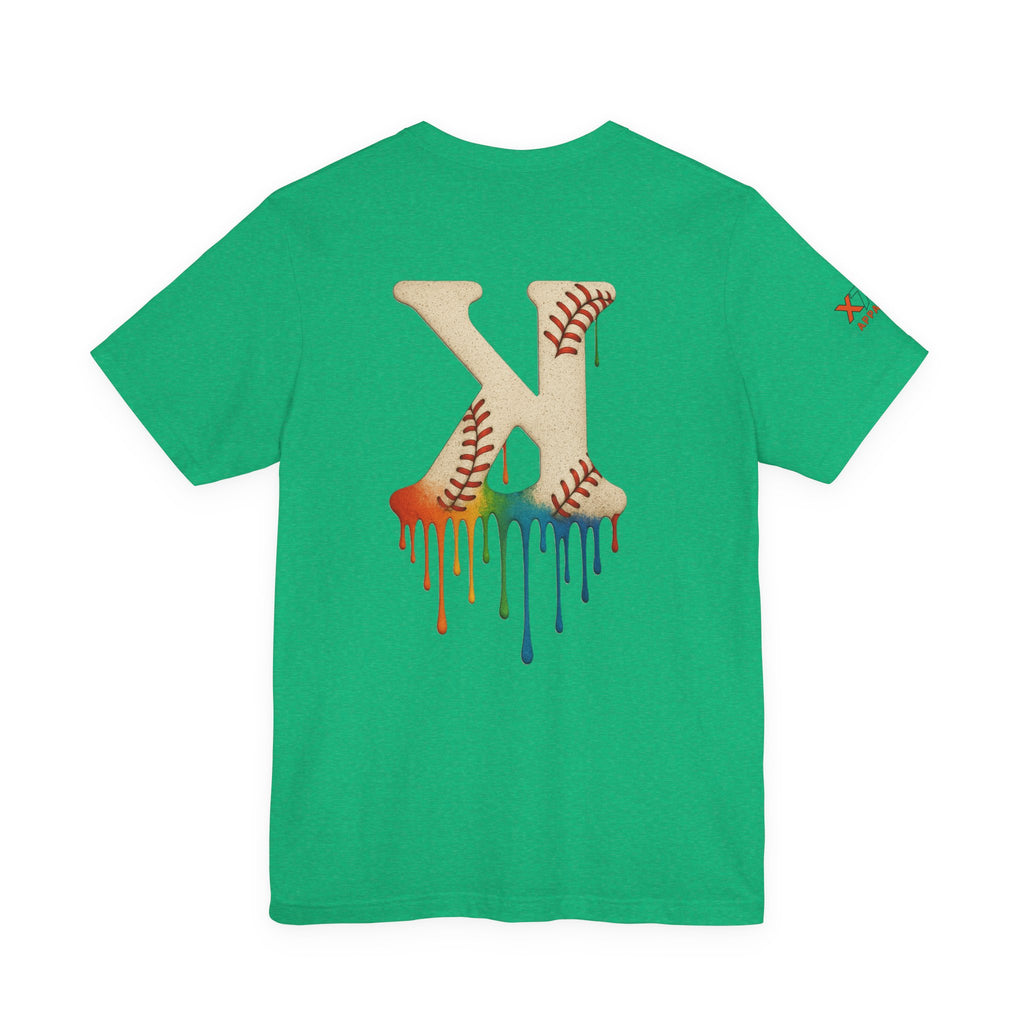 Baseball Drippy K Tee, Unisex Jersey Short Sleeve Shirt, Sports Fan Gift, Summer Outfit, Youth Baseball Apparel, Fun Casual Wear