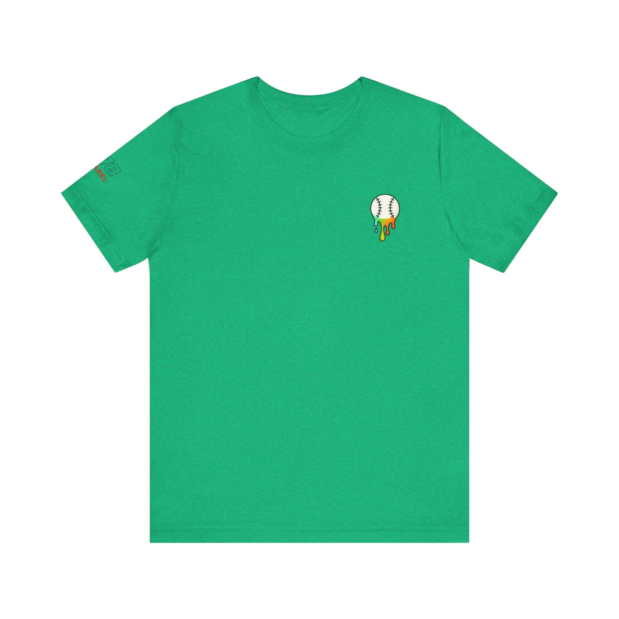 Whatever Blue Drippy Colorful Playful Tee for Baseball Lovers, Unique Sports Shirt, Fun Gift for Gamers, Unisex Summer Wear, Casual Tee for All Occasions