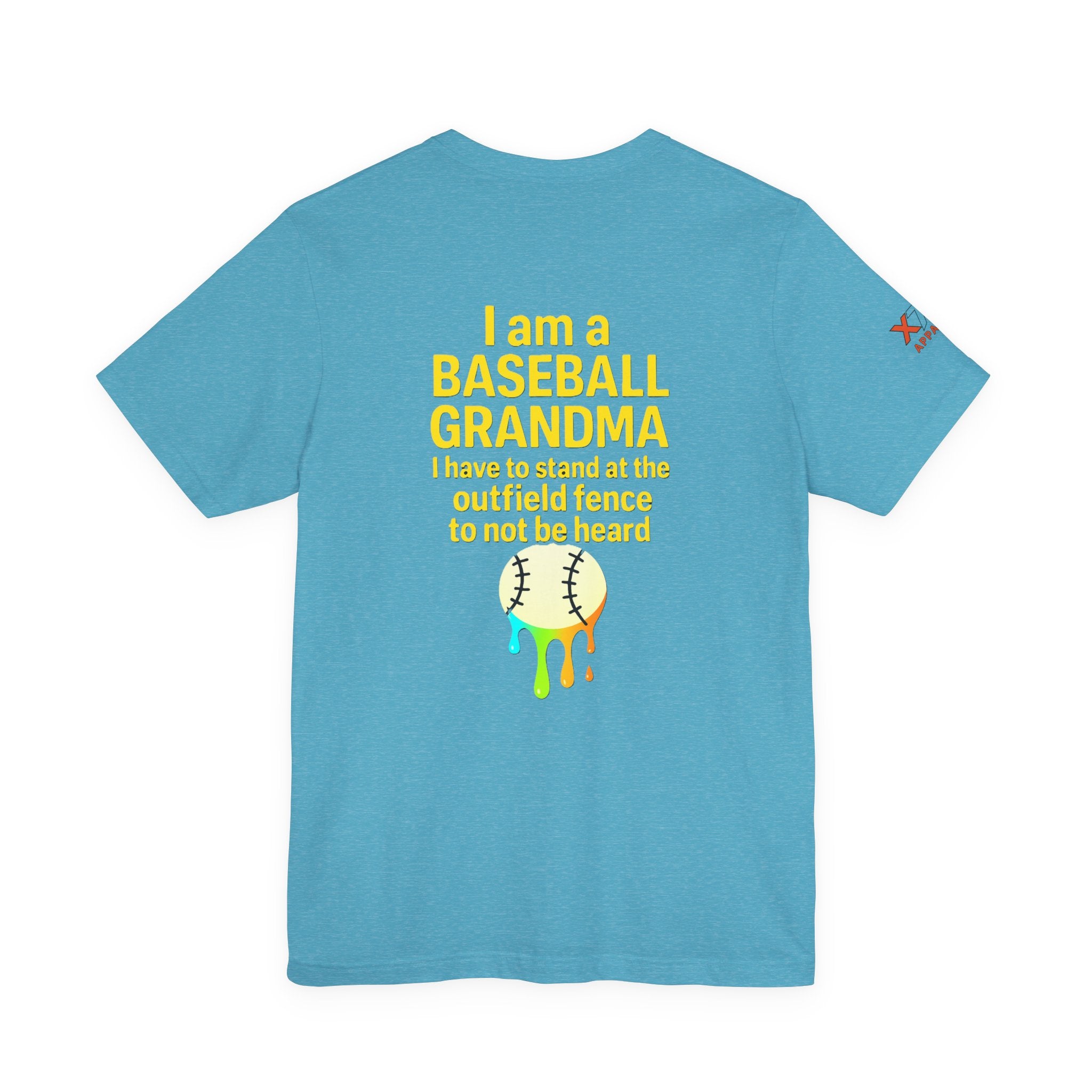 Baseball Grandma Not Heard DrippyTee, Funny Baseball Shirt, Gift for Grandma, Soft Cotton Top, Summer Baseball Outfit