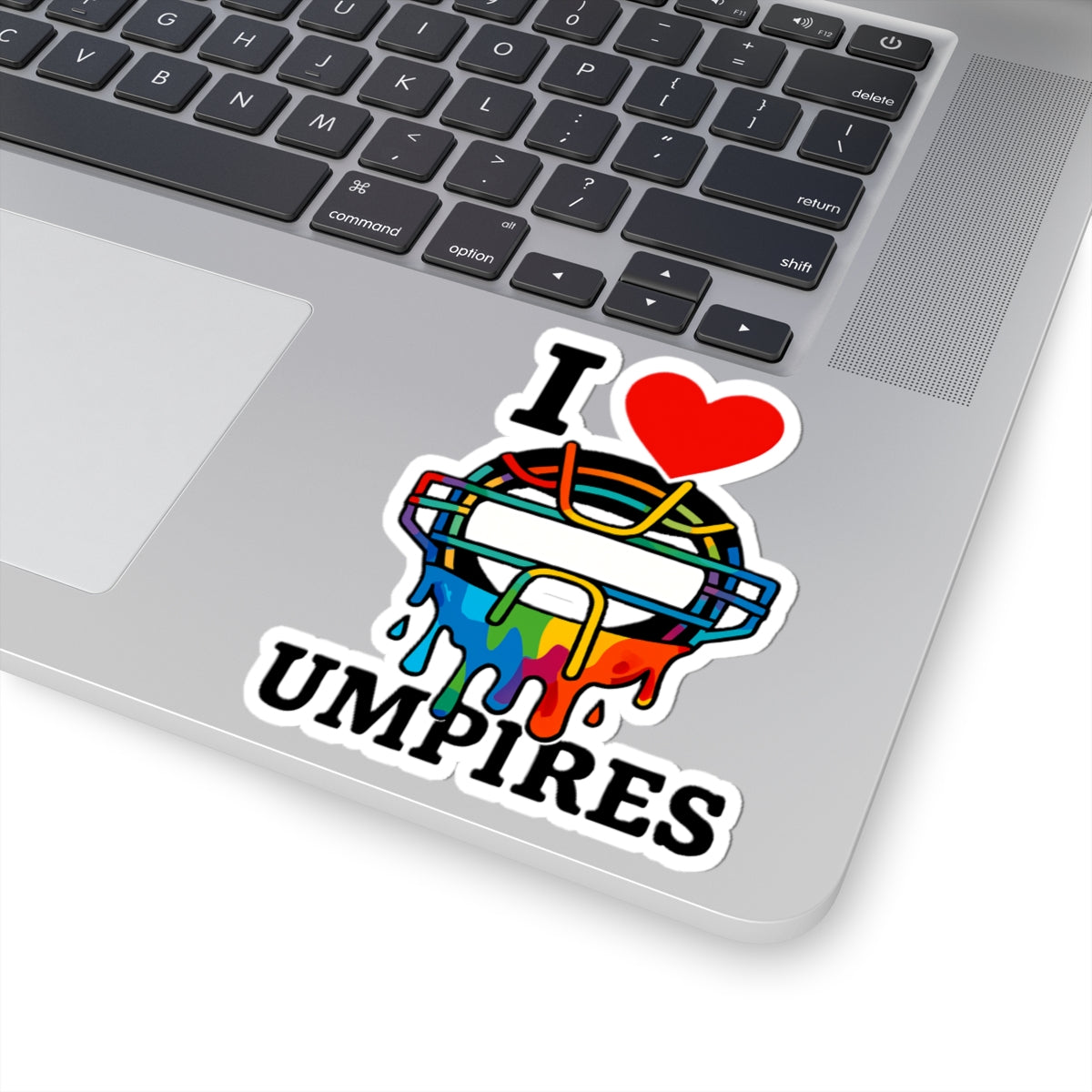 I Love Umpires Drippy Kiss-Cut Stickers | Perfect for Sports Lovers, Baseball Fans, Coaches, Water Bottles & Laptops