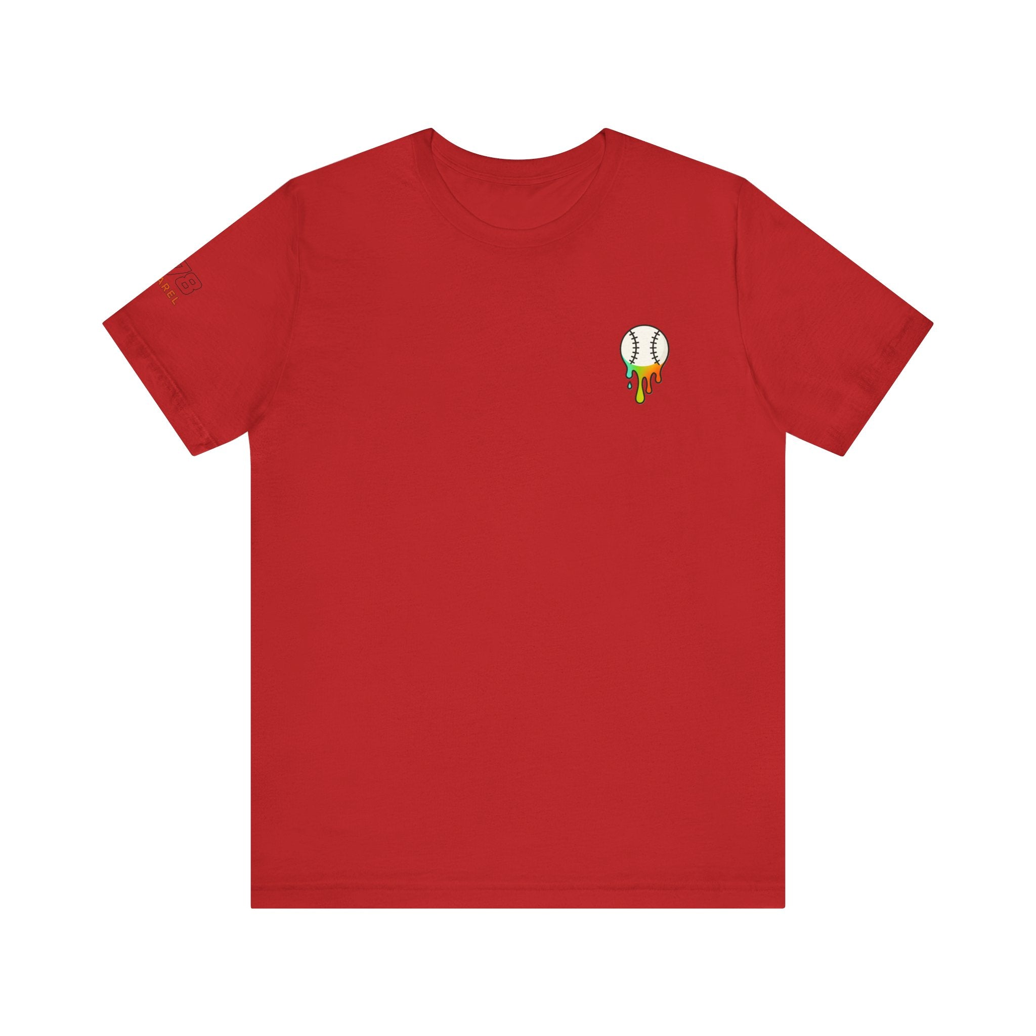 Whatever Blue Drippy Colorful Playful Tee for Baseball Lovers, Unique Sports Shirt, Fun Gift for Gamers, Unisex Summer Wear, Casual Tee for All Occasions