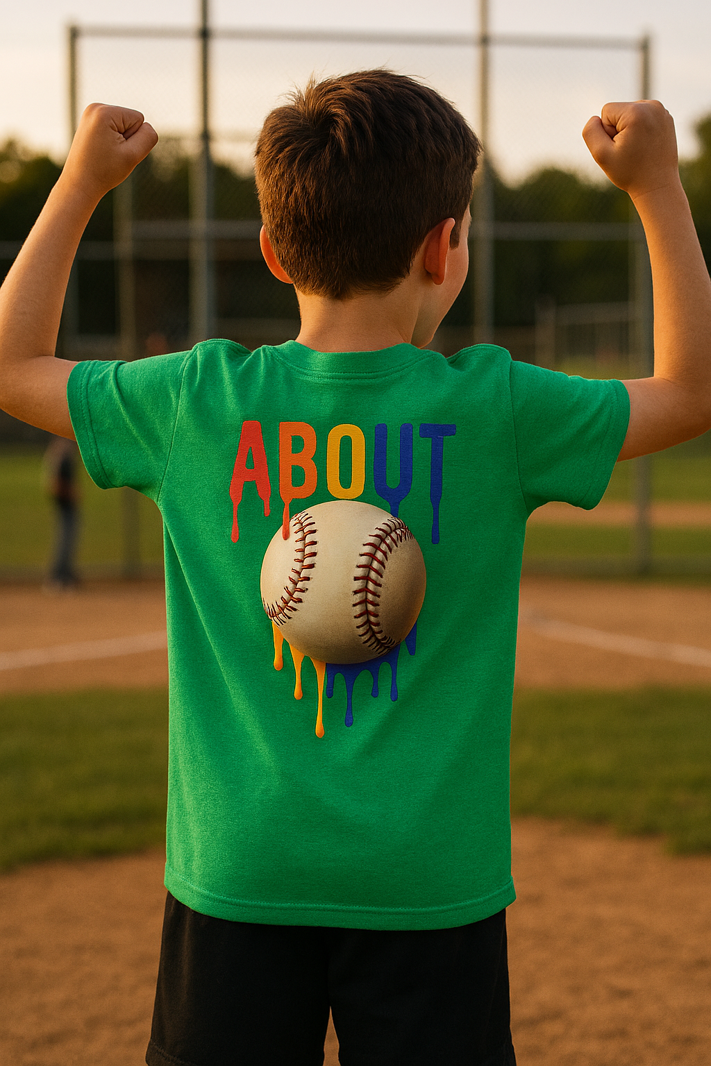 About Baseball Drippy Tee, Unisex T-Shirt, Sports Fan Gift, Summer Apparel, LGBTQ+ Pride Shirt, Casual Everyday Wear