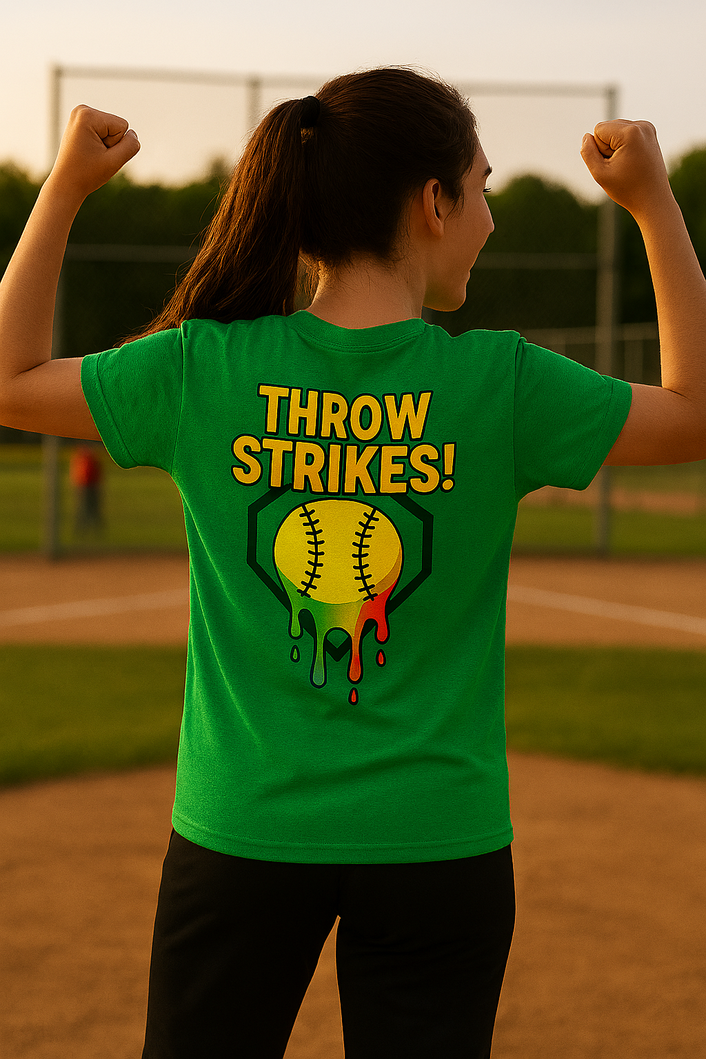 'Throw Strikes' Unisex Cotton Crew Tee for Softball Lovers, Casual Sports T-Shirt, Playful Graphic Tee, Fun Gift for Gamers, Everyday Wear