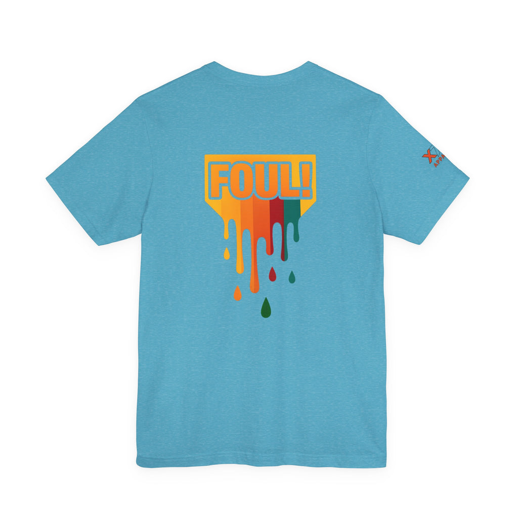 Foul Drippy Graphic Tee, Unisex Short Sleeve Shirt, Casual Streetwear, Perfect for Sports Fans, Gift for Friends