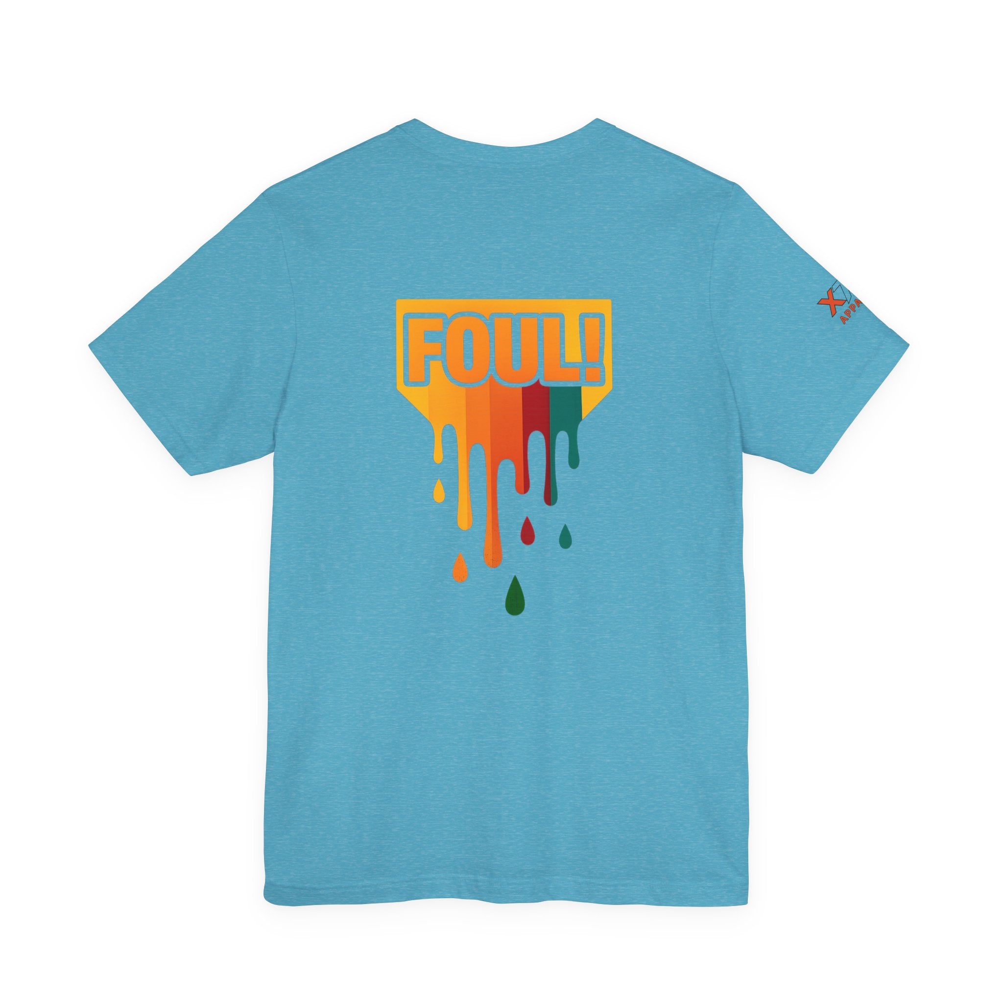 Foul Drippy Graphic Tee, Unisex Short Sleeve Shirt, Casual Streetwear, Perfect for Sports Fans, Gift for Friends